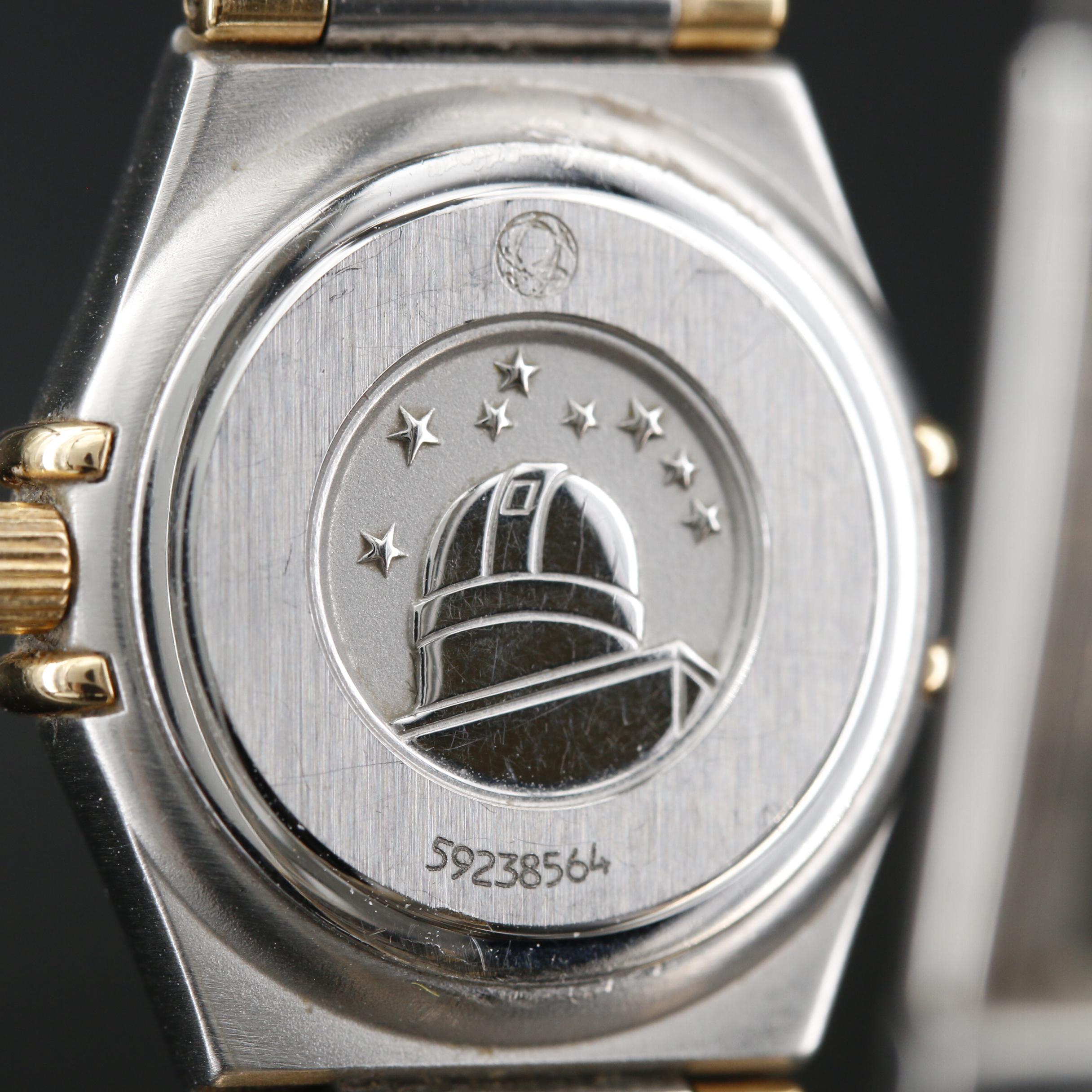 Omega "Constellation" Stainless Steel and 18K Quartz Watch