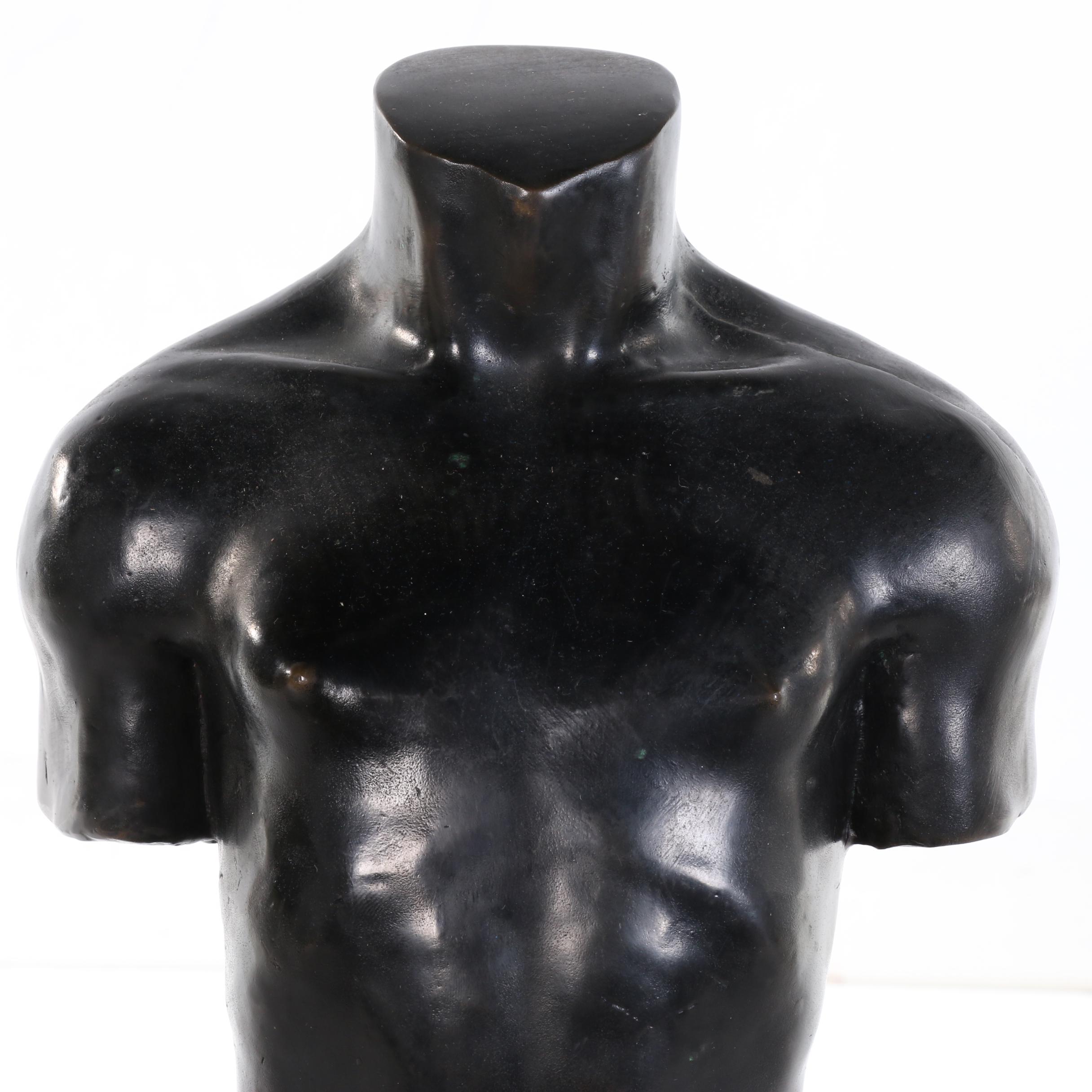 Mike Leckie Cast Bronze Figure Sculpture, 1991