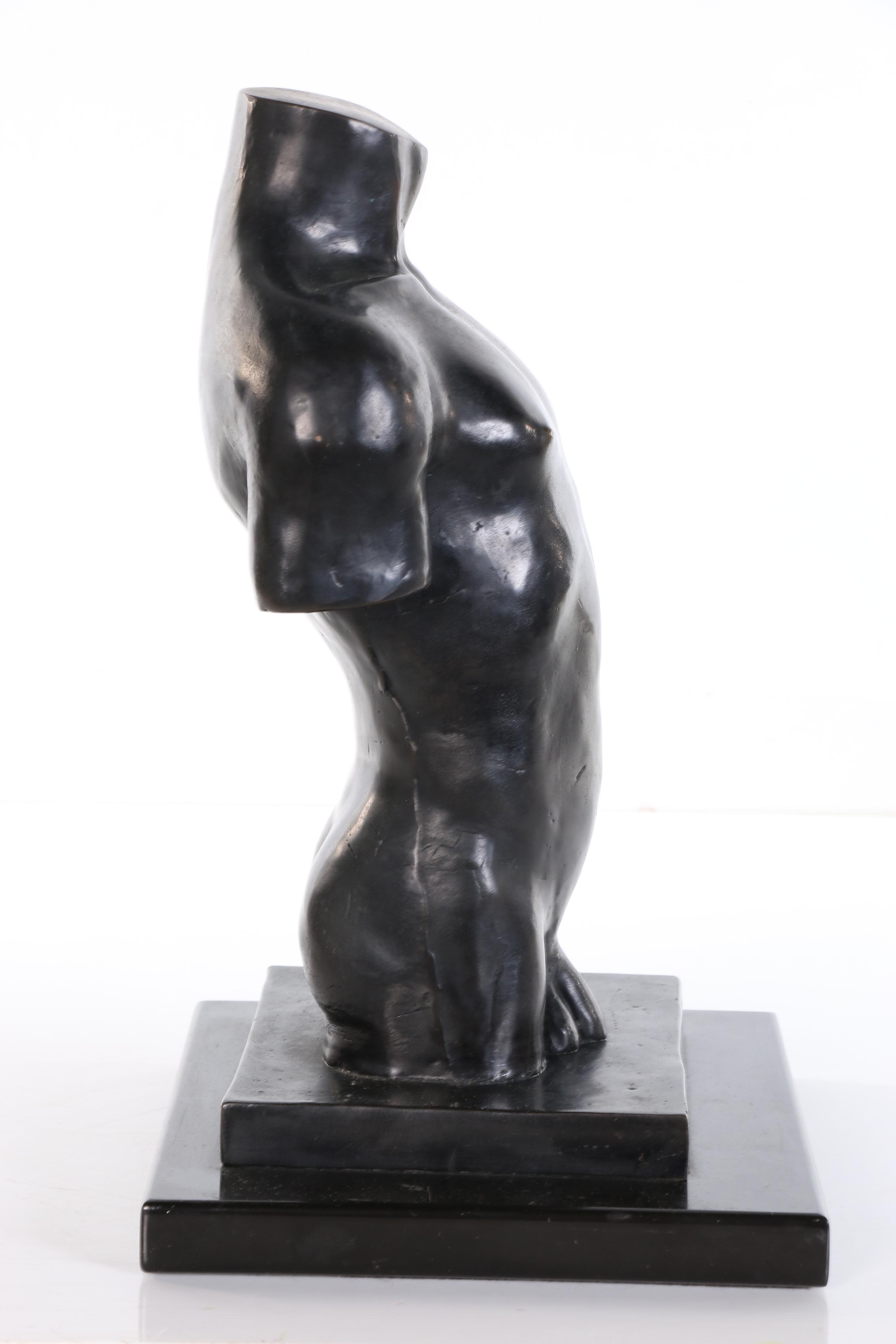 Mike Leckie Cast Bronze Figure Sculpture, 1991