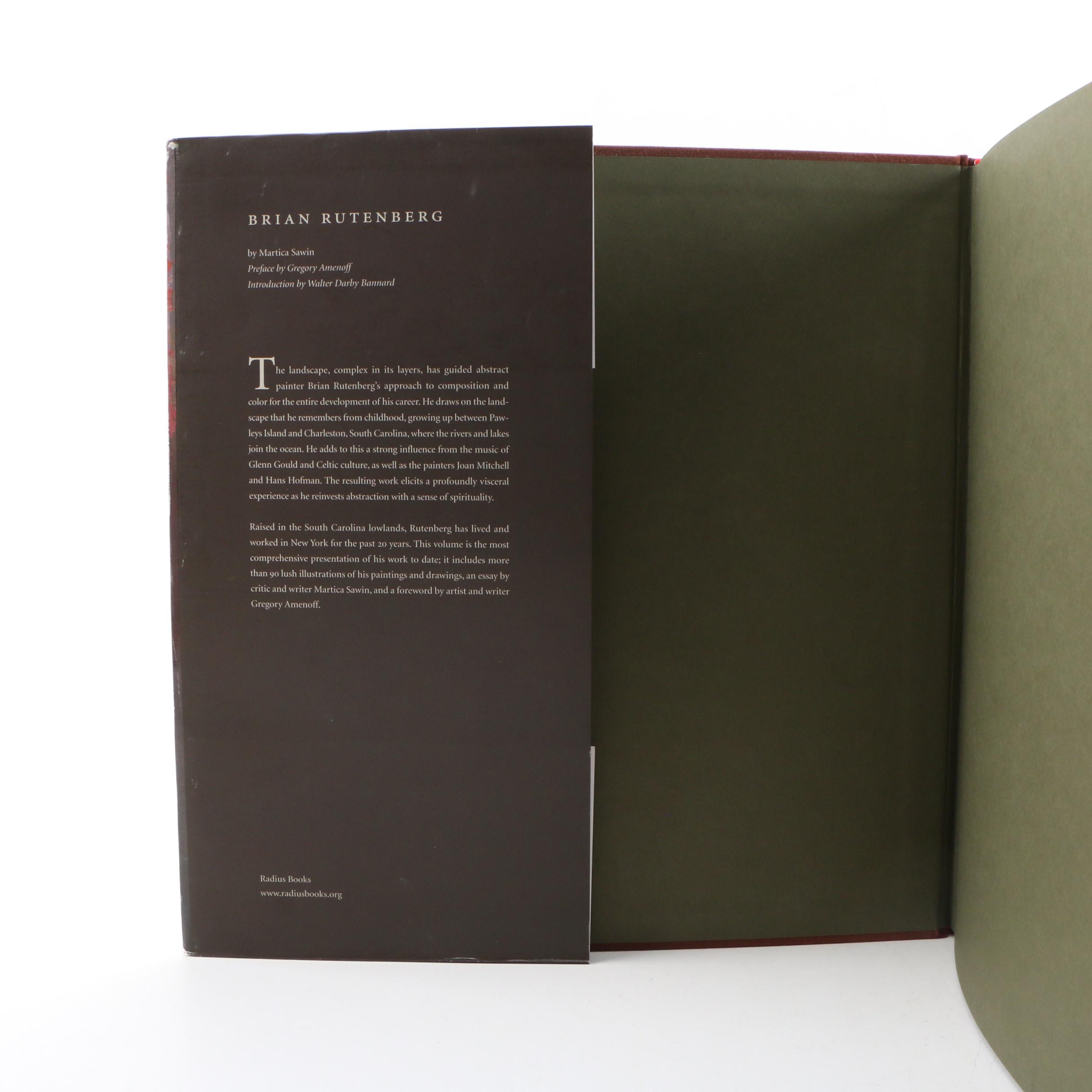 Brian Rutenberg Signed "Rutenberg" by Martica Sawin, 2008 First Edition