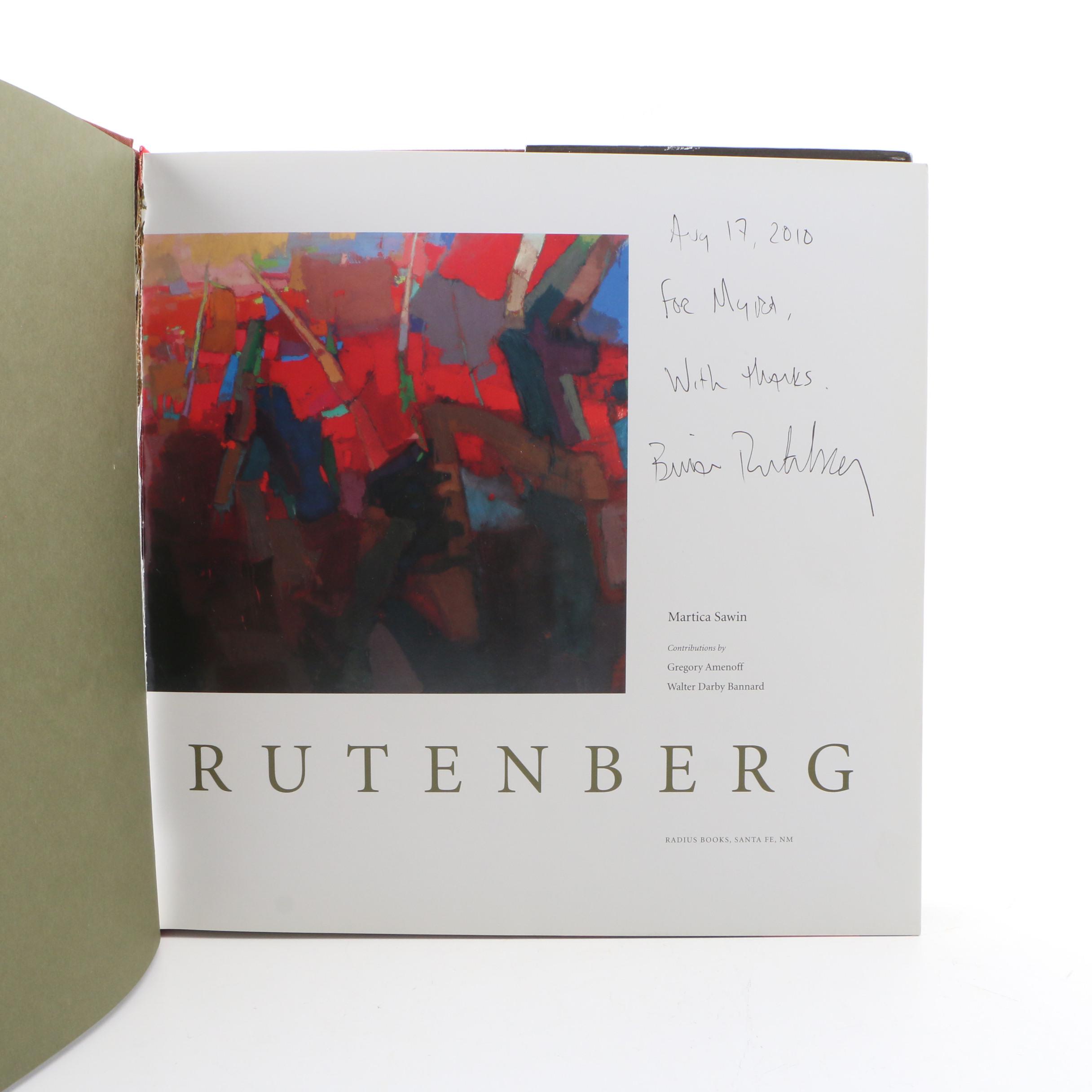 Brian Rutenberg Signed "Rutenberg" by Martica Sawin, 2008 First Edition