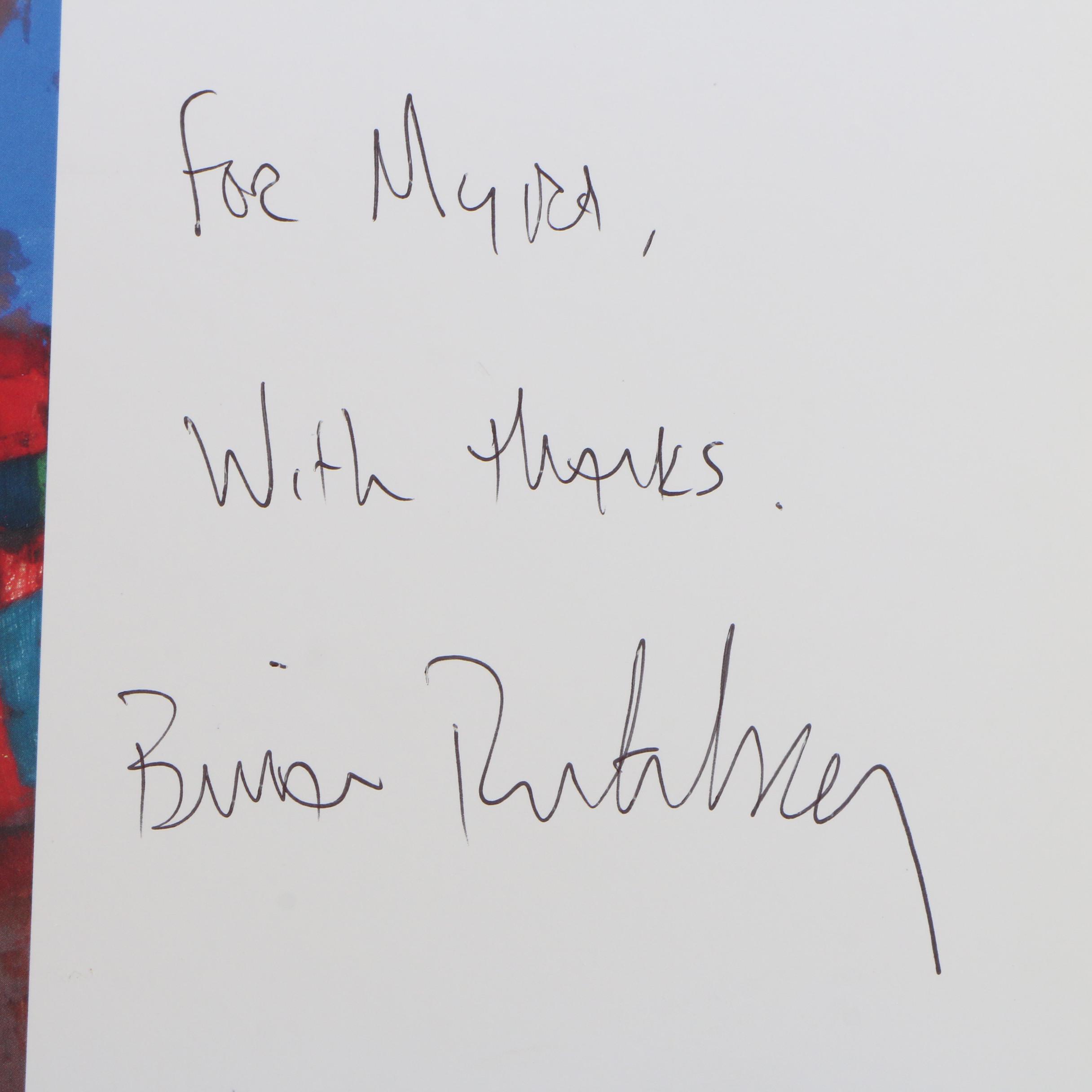 Brian Rutenberg Signed "Rutenberg" by Martica Sawin, 2008 First Edition