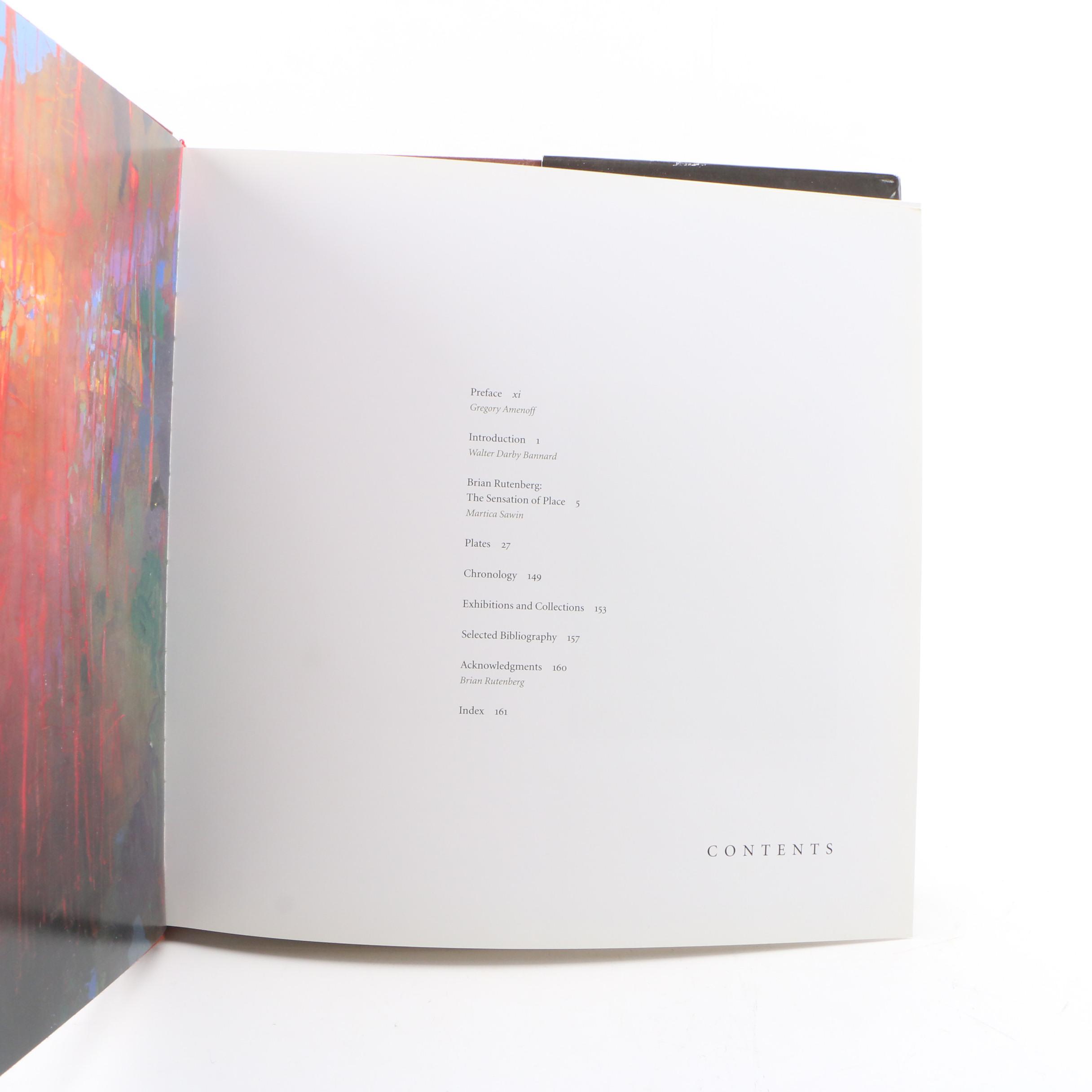 Brian Rutenberg Signed "Rutenberg" by Martica Sawin, 2008 First Edition