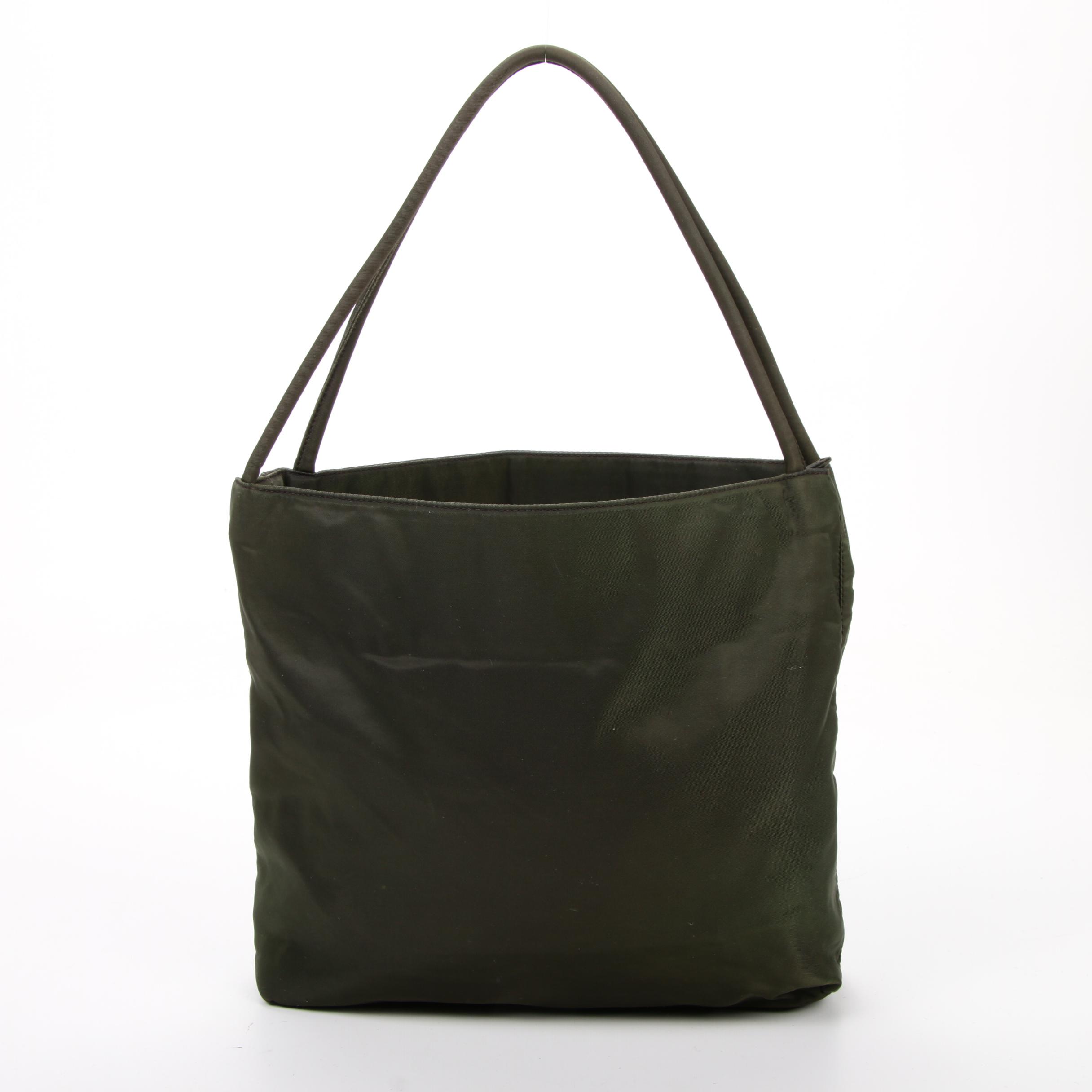 Prada Tote in Green Tessuto Nylon