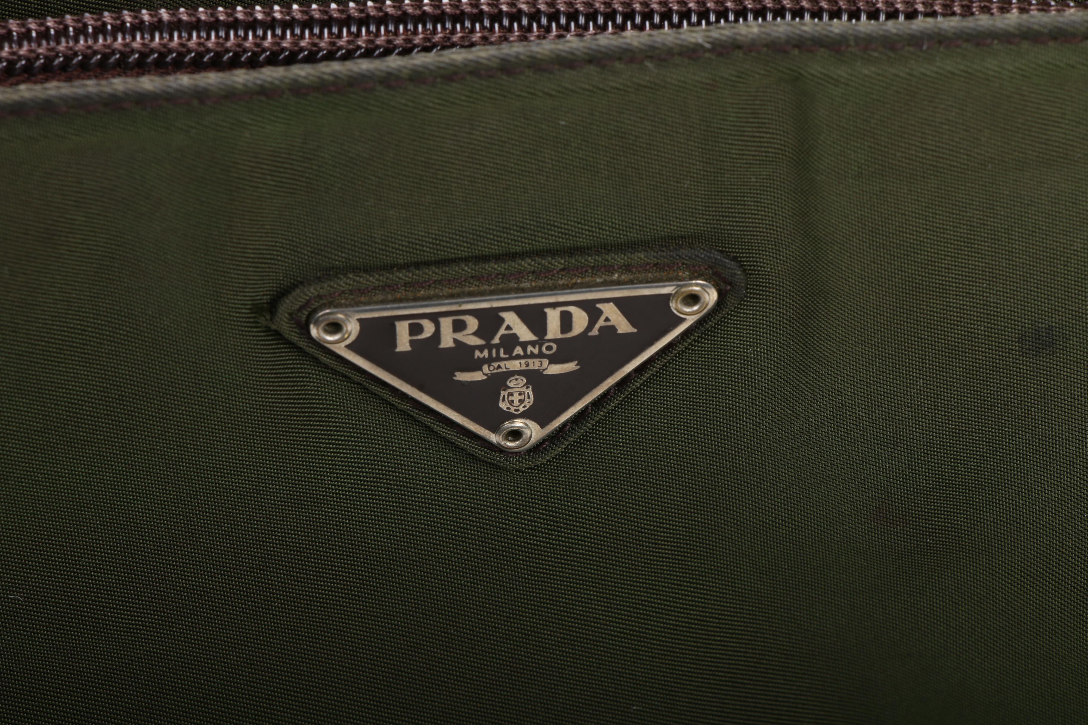 Prada Tote in Green Tessuto Nylon