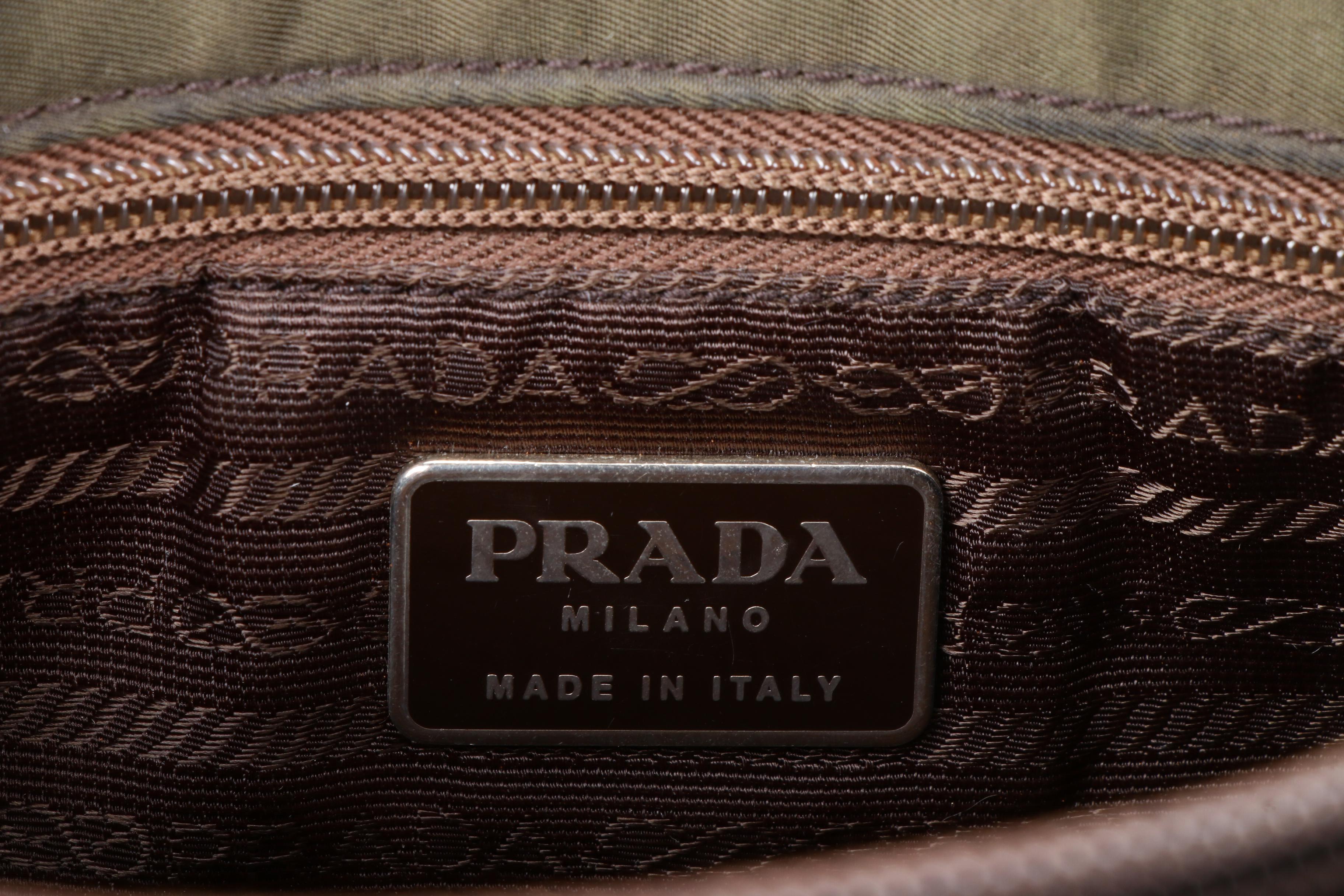 Prada Tote in Green Tessuto Nylon