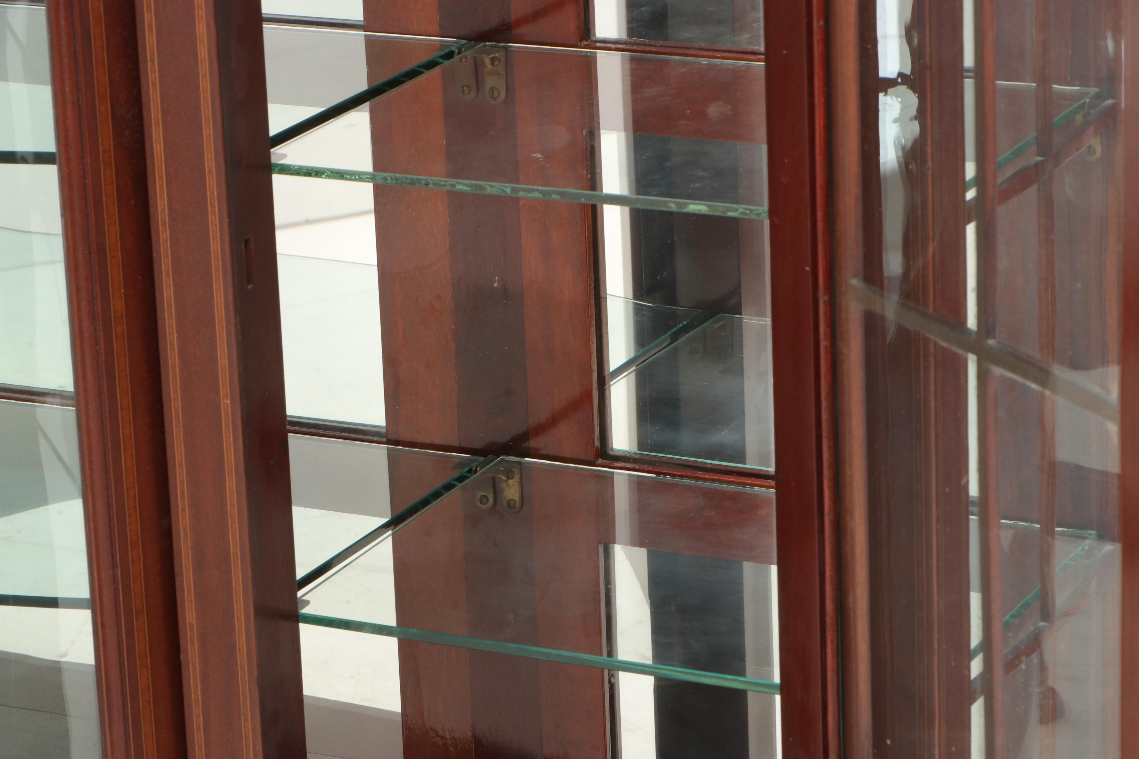 Royal Furniture Hepplewhite Style Mahogany China Cabinet, Early 20th Century