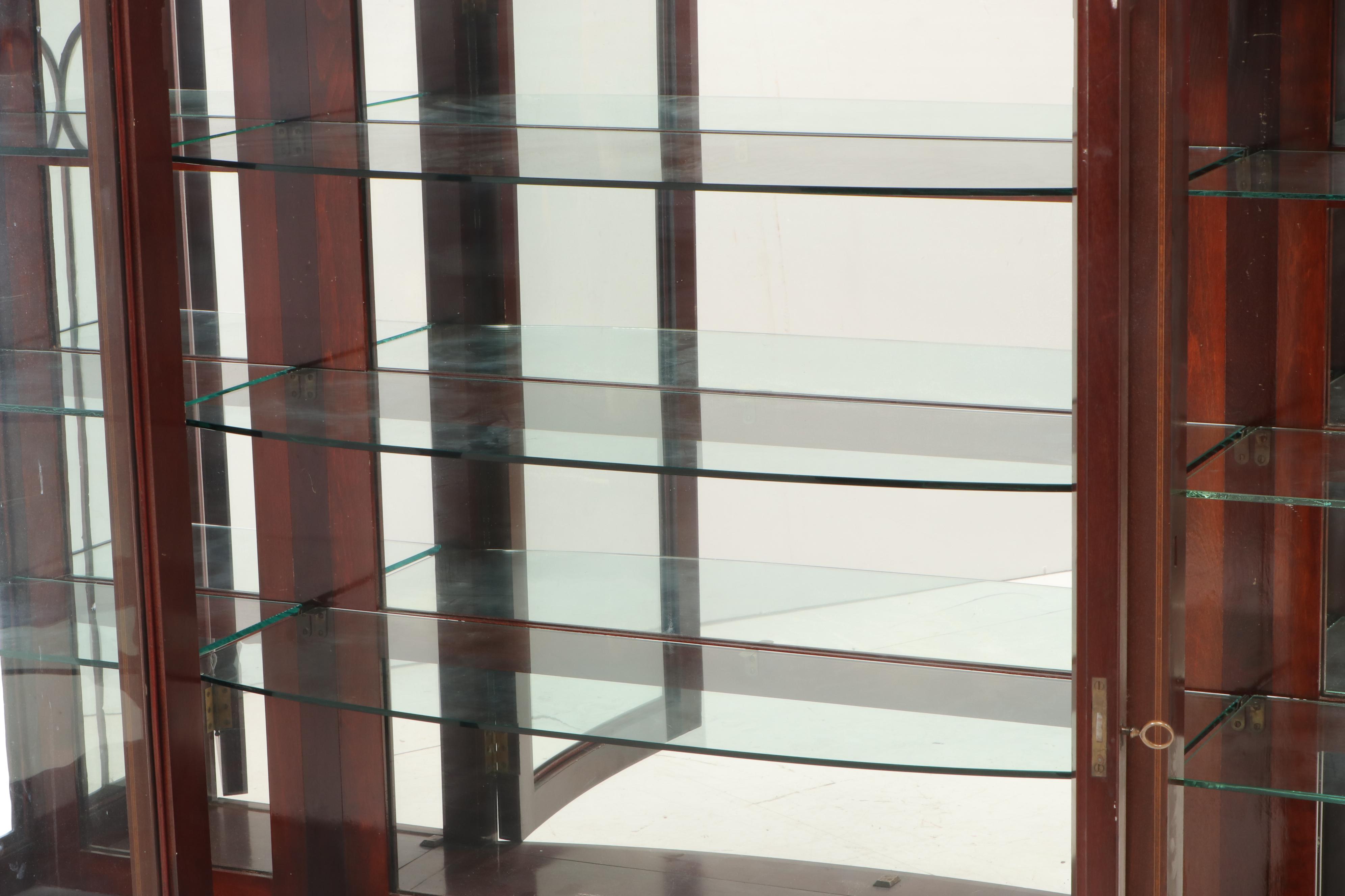 Royal Furniture Hepplewhite Style Mahogany China Cabinet, Early 20th Century