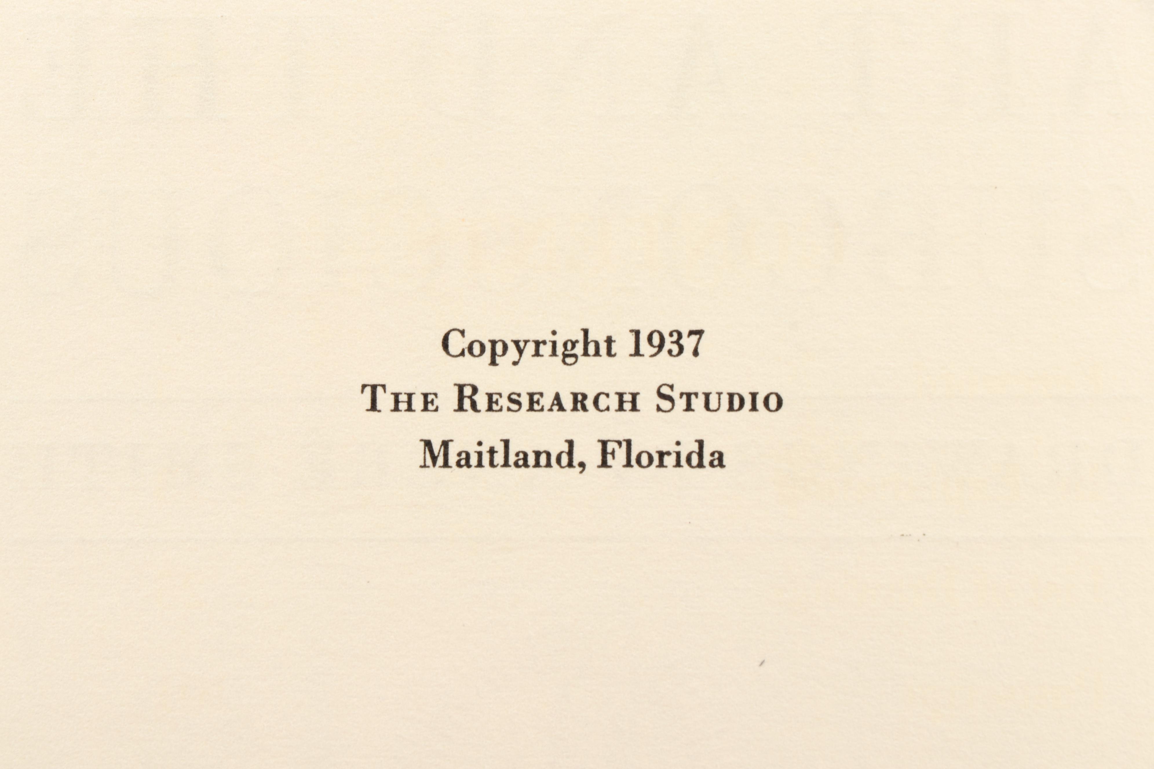 First Edition "Art and the Subconscious: Drawings" by André Smith, 1937