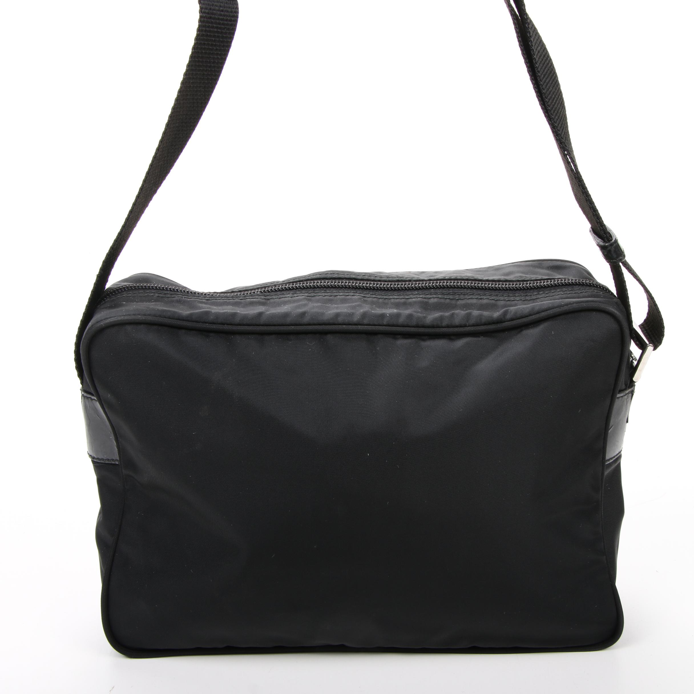 Prada Crossbody Bag in Black Tessuto Nylon