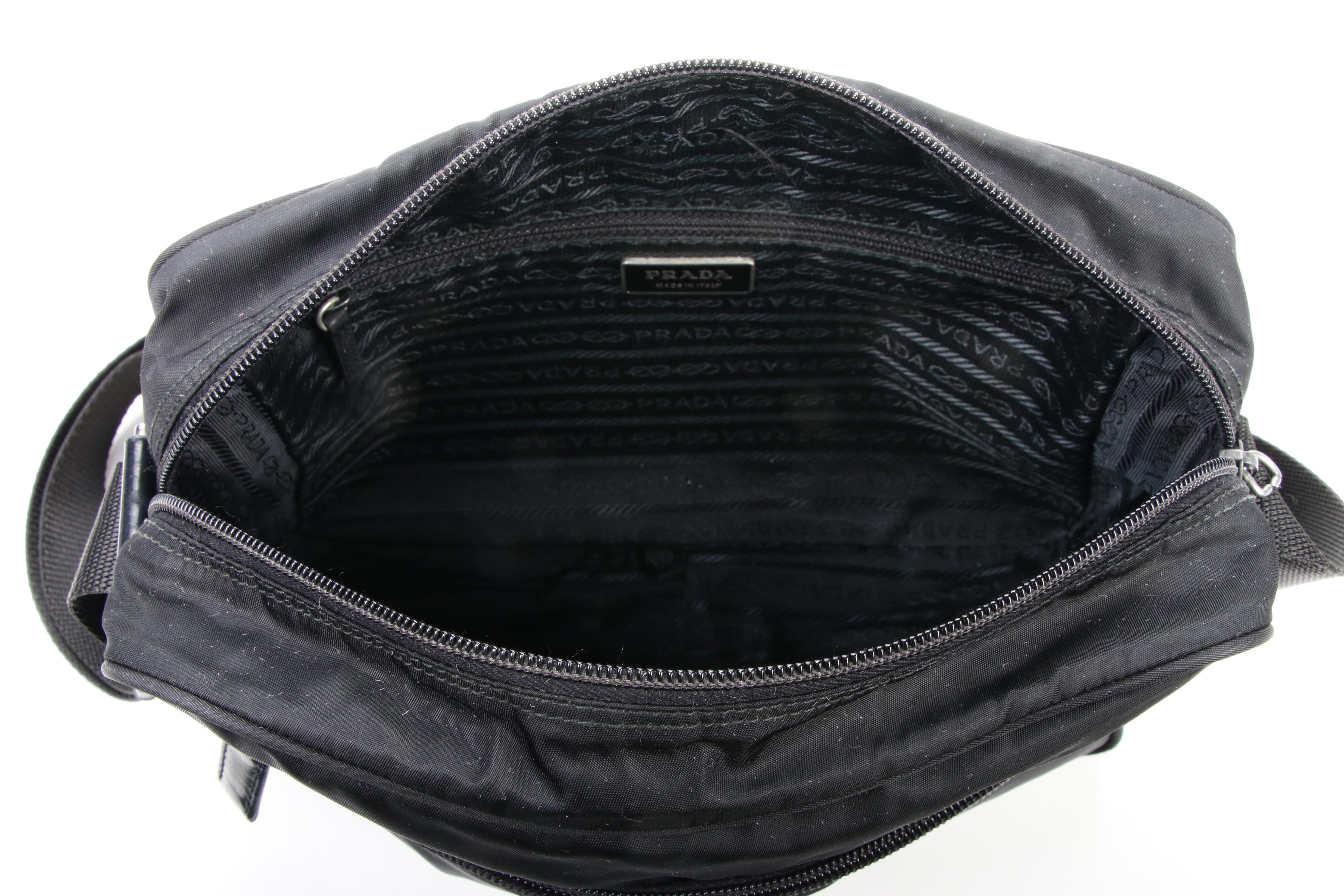 Prada Crossbody Bag in Black Tessuto Nylon
