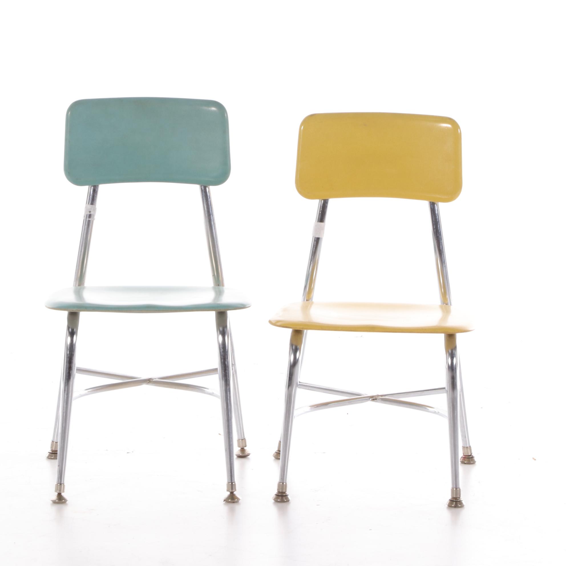 Heywood Wakefield Mid Century Modern HeyWoodite Children's Plastic Chairs