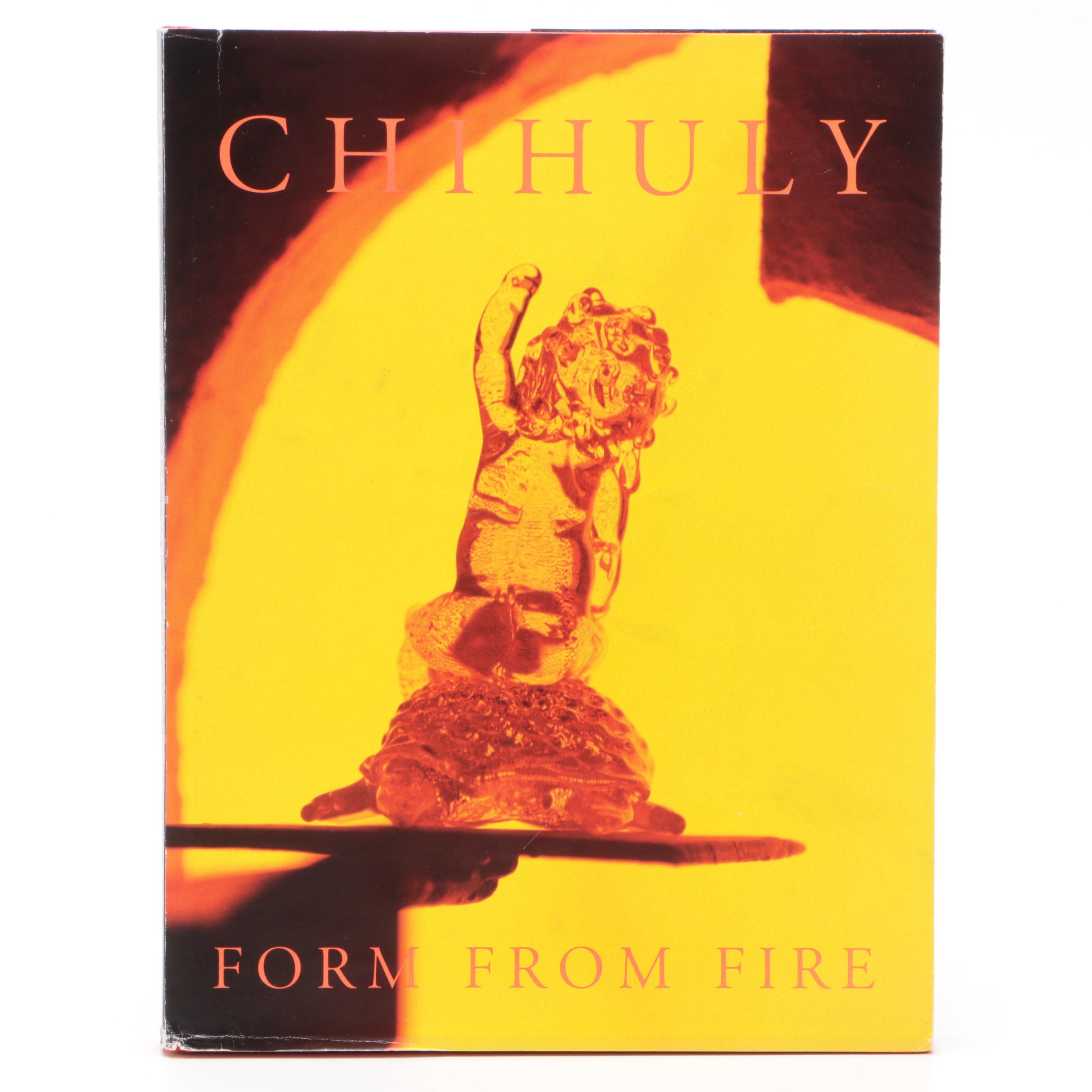 1993 Double Signed "Chihuly Form From Fire" by Dale Chihuly, First Edition  COA