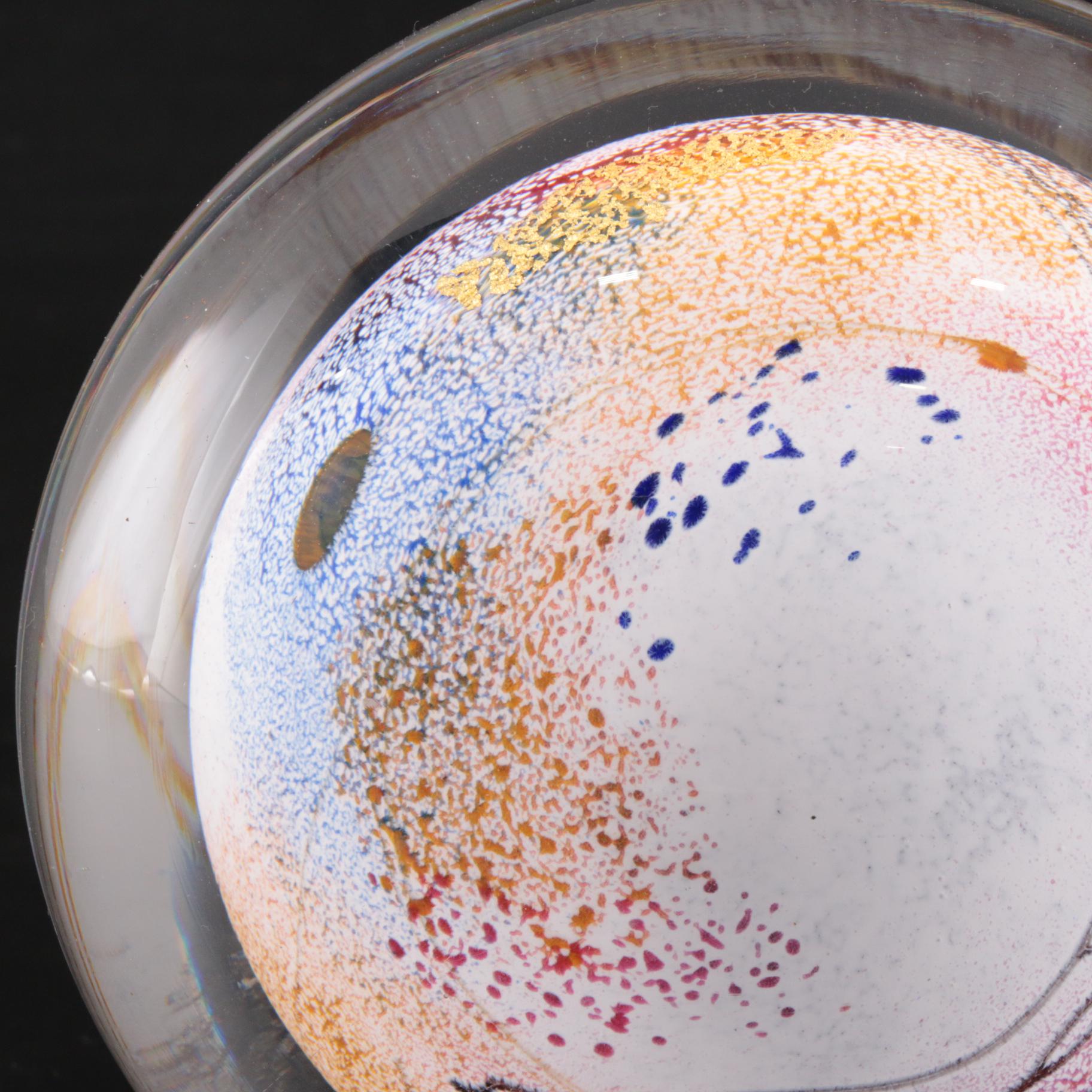 Earl O. James Hand-Blown Art Glass Sculpture