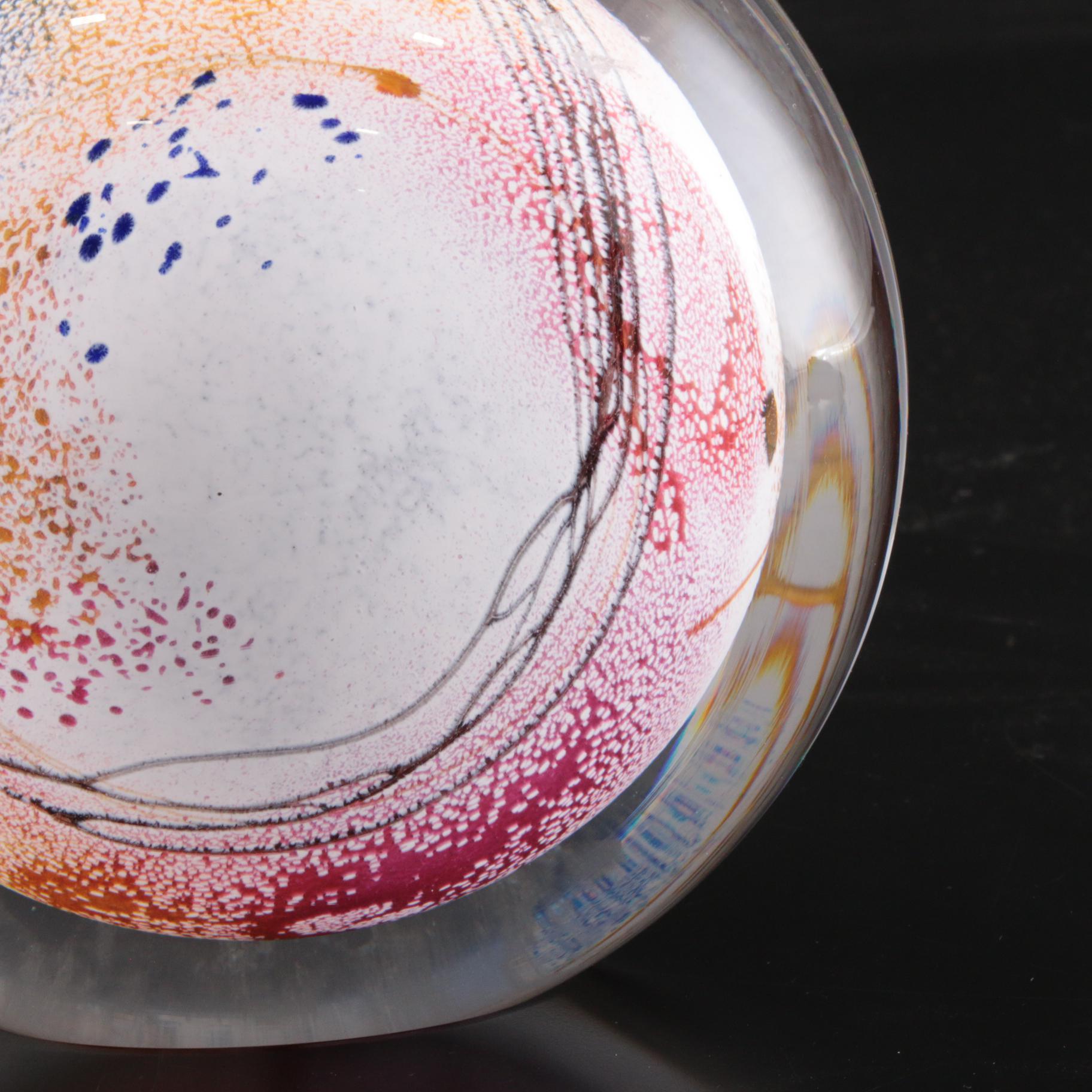 Earl O. James Hand-Blown Art Glass Sculpture