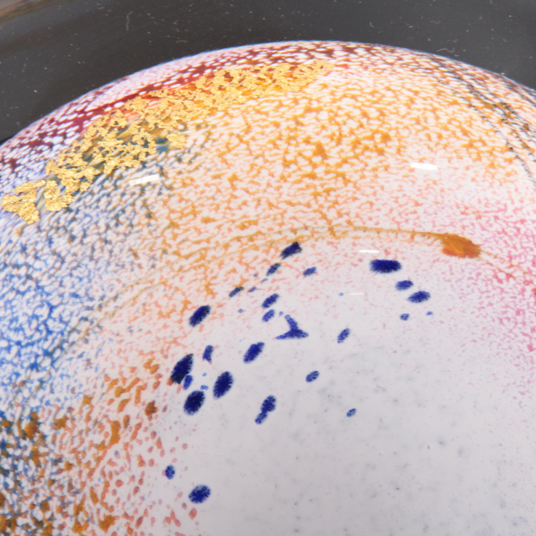 Earl O. James Hand-Blown Art Glass Sculpture