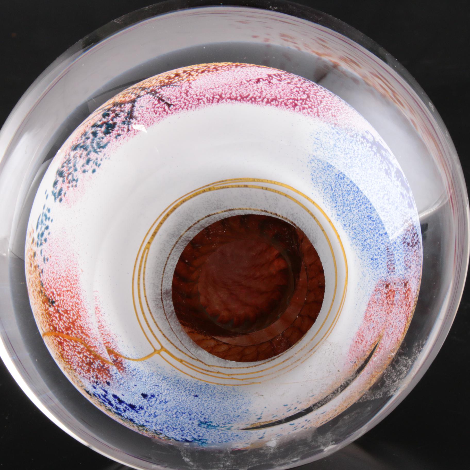 Earl O. James Hand-Blown Art Glass Sculpture