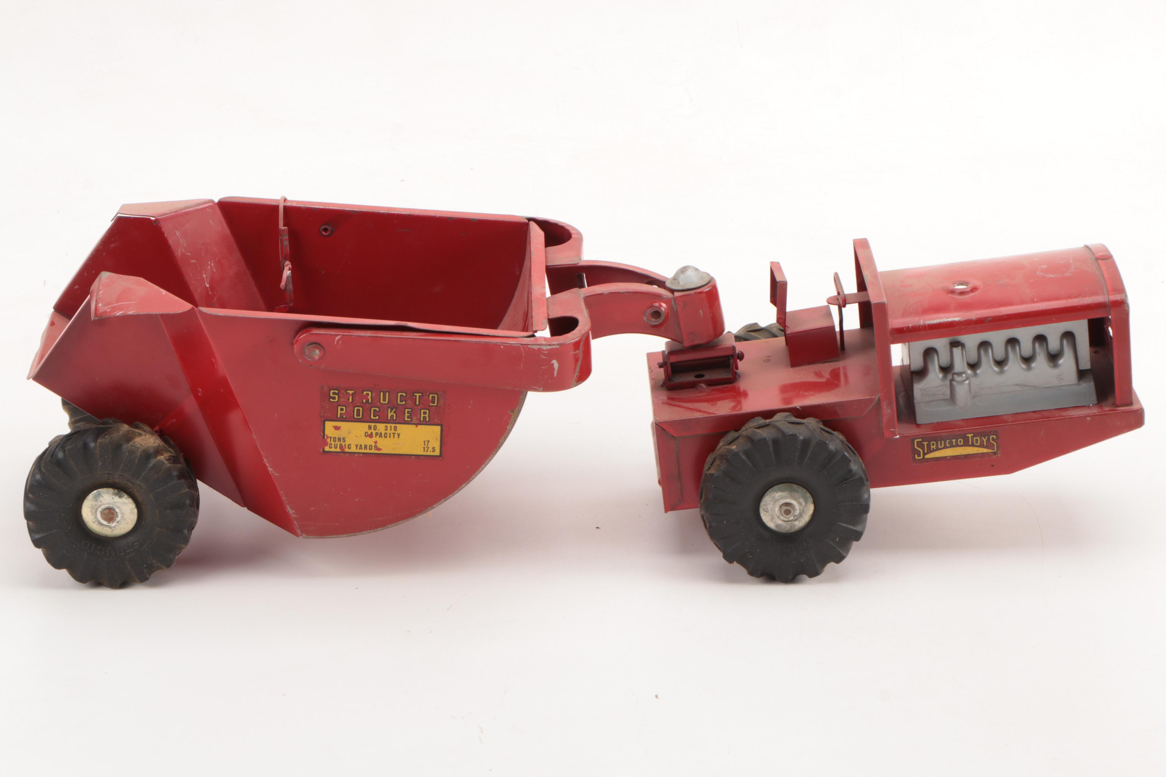 Structo Toys Rocker Model 310 Construction Vehicle, Mid-20th C.