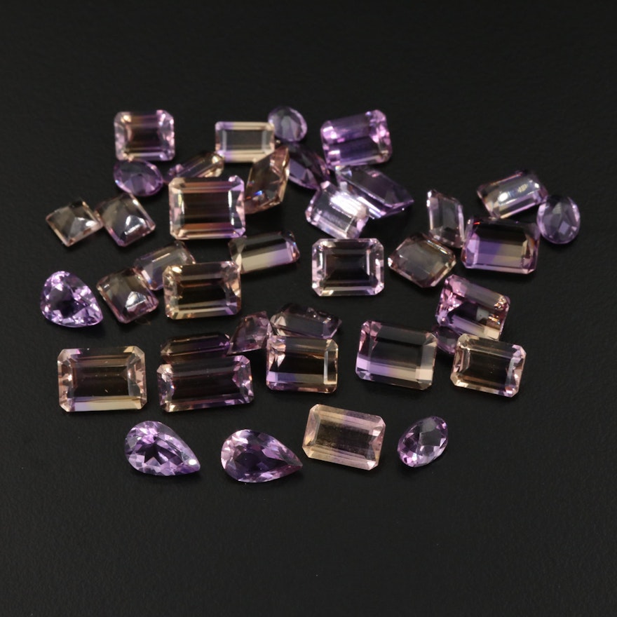 Loose 94.04 CTW Amethysts and Amtrines