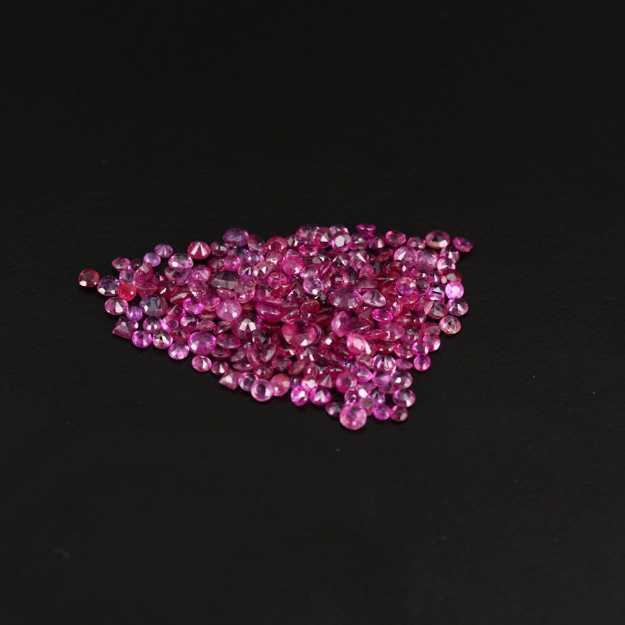 Loose 12.08 CTW Faceted Rubies