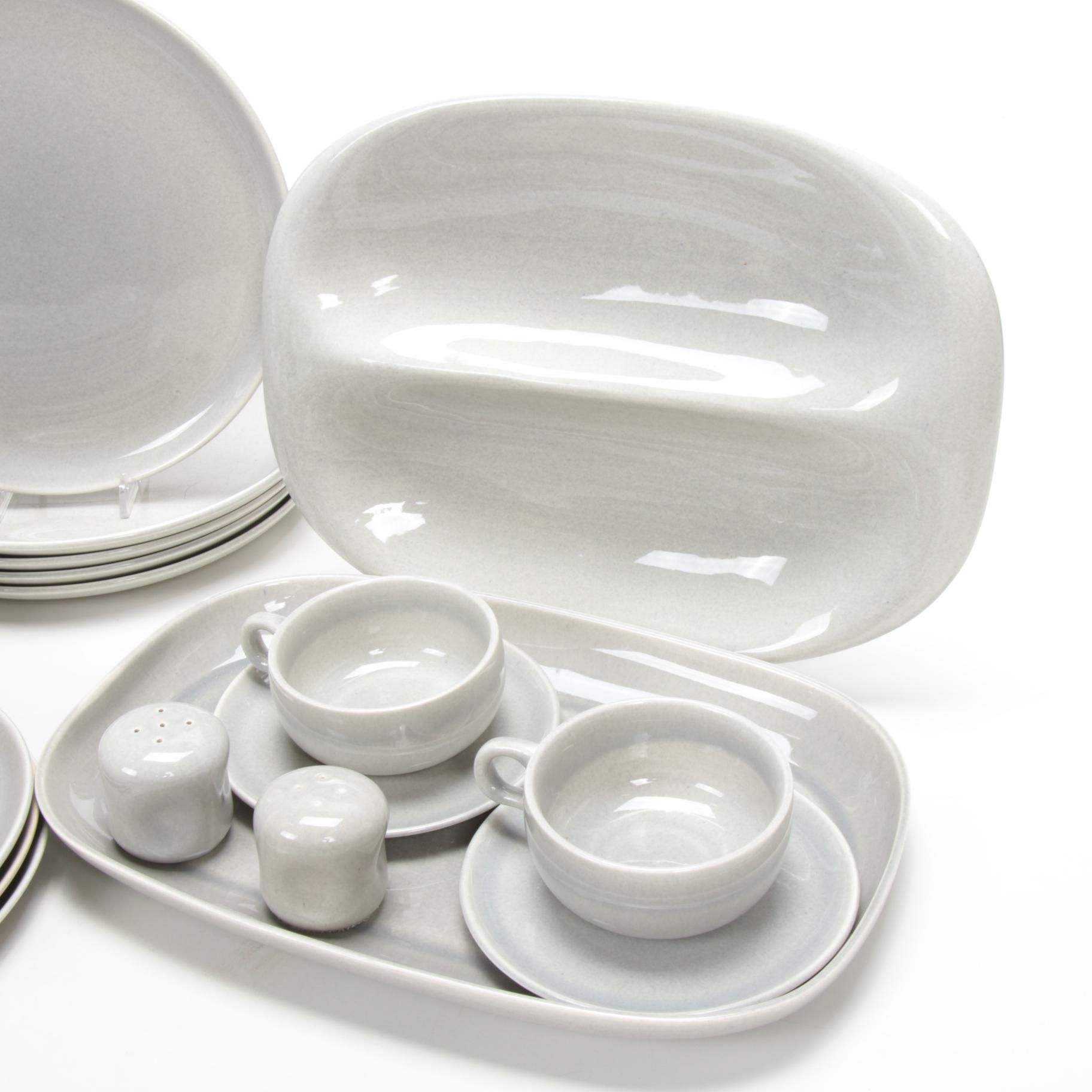 Russel Wright "American Modern" Grey Ceramic Dinnerware