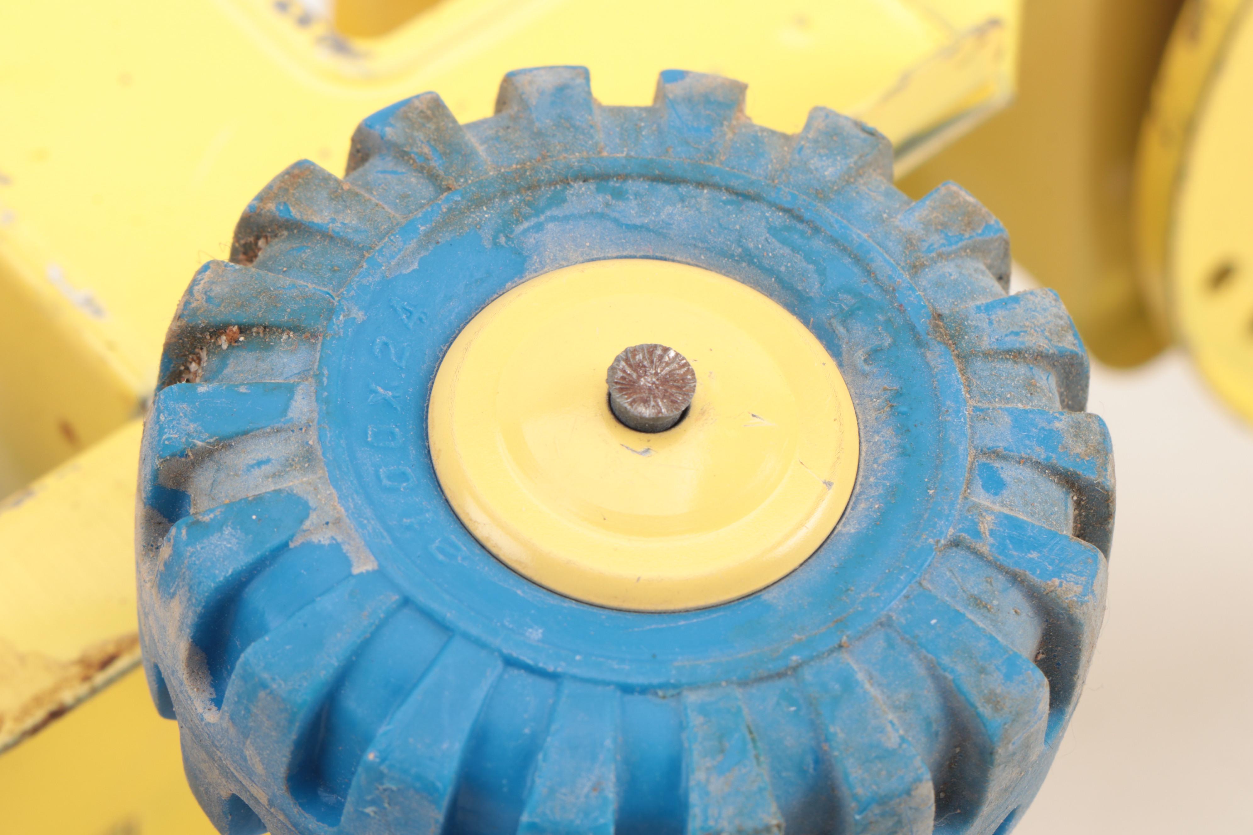 Marx Power Crader and Structo Pressed Steel Package Delivery Truck, Mid-20th C.