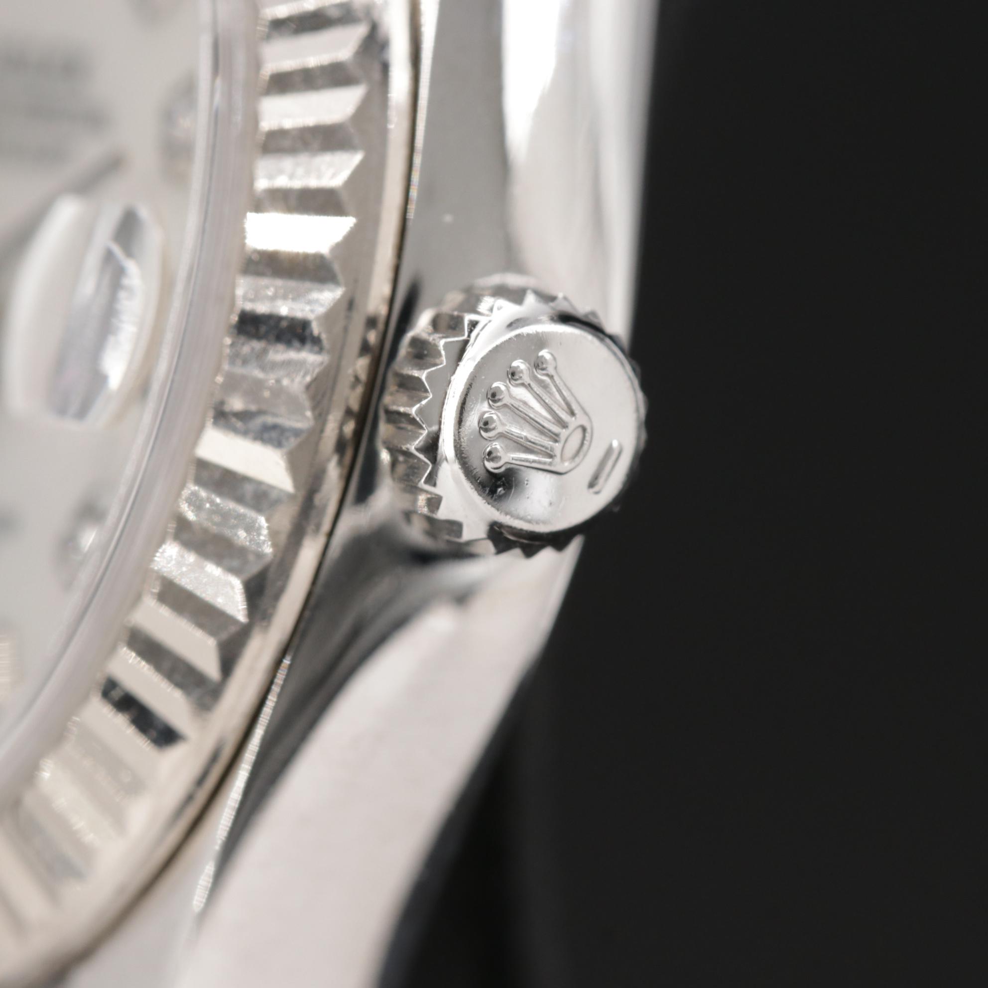 Rolex Datejust Mid Size 18K Gold and Stainless Steel Diamond Watch