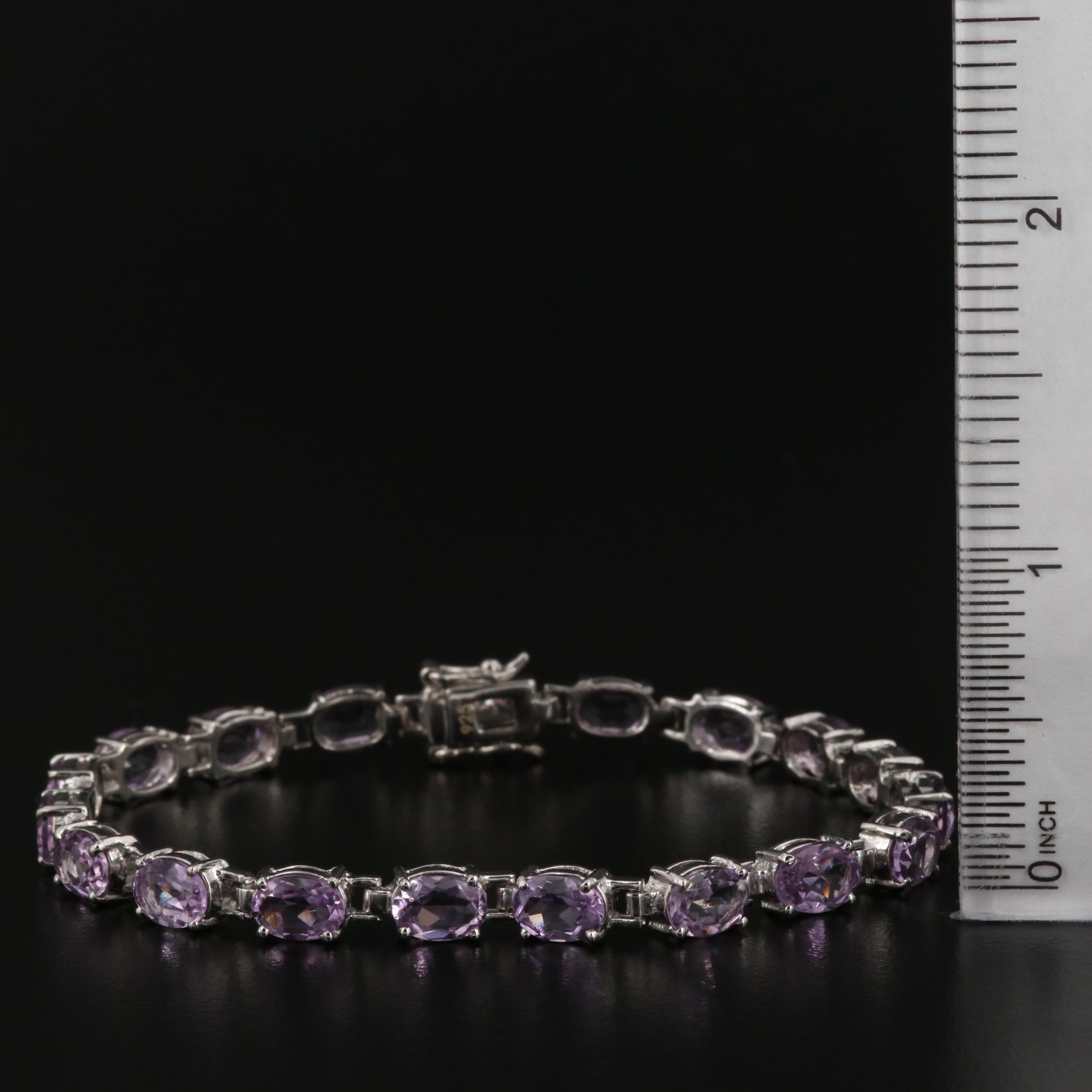 Sterling Amethyst Bracelet
