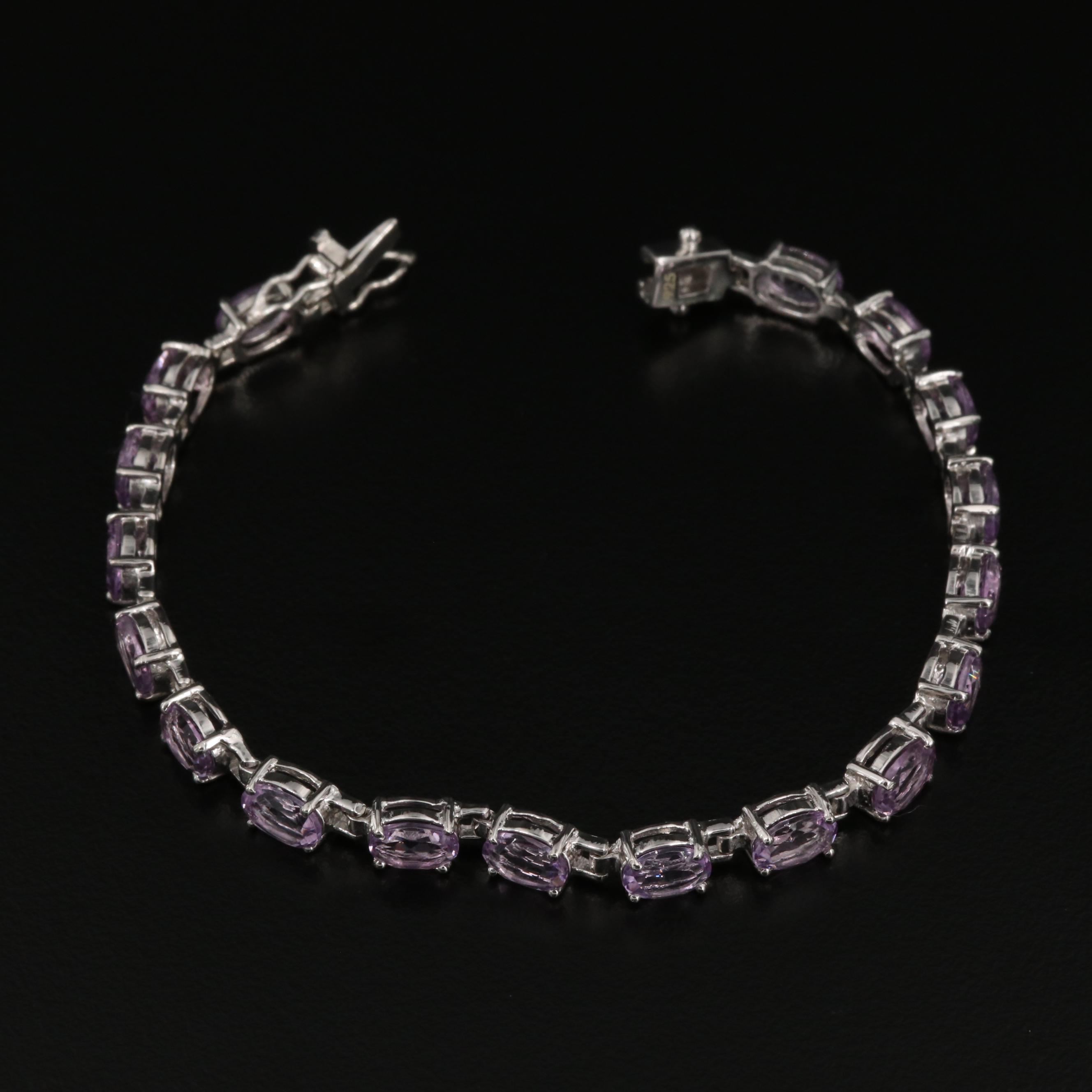 Sterling Amethyst Bracelet