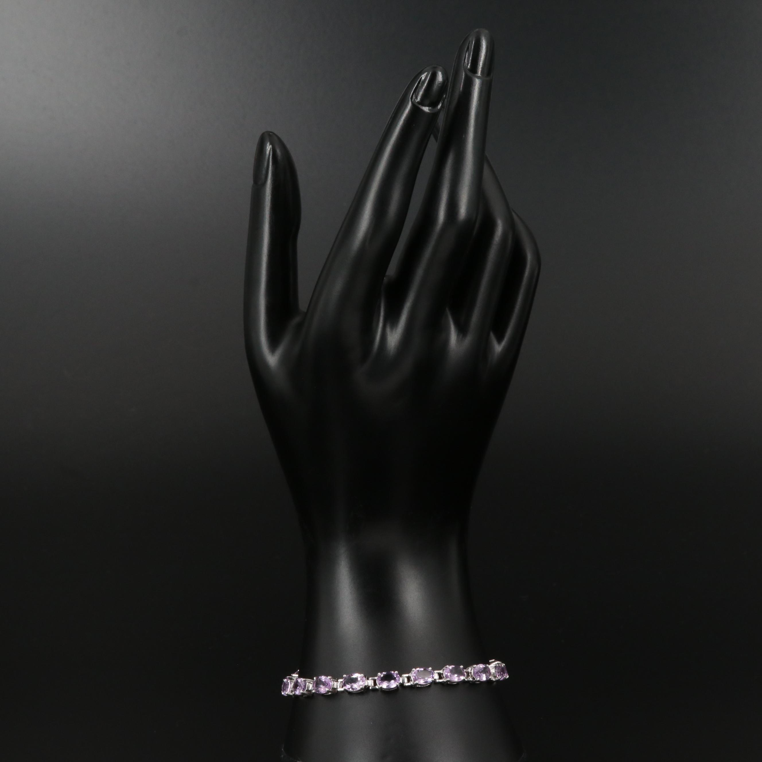 Sterling Amethyst Bracelet