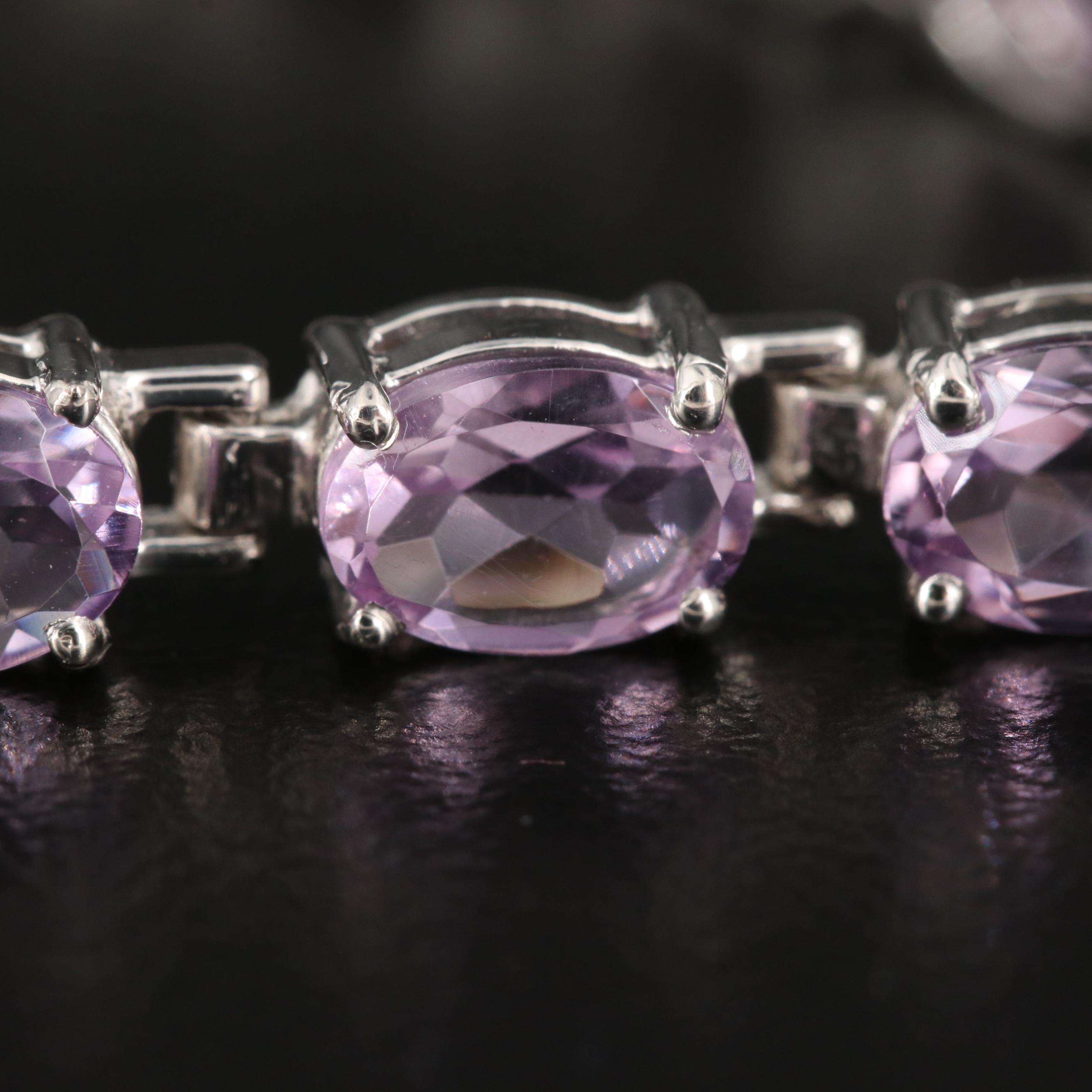 Sterling Amethyst Bracelet