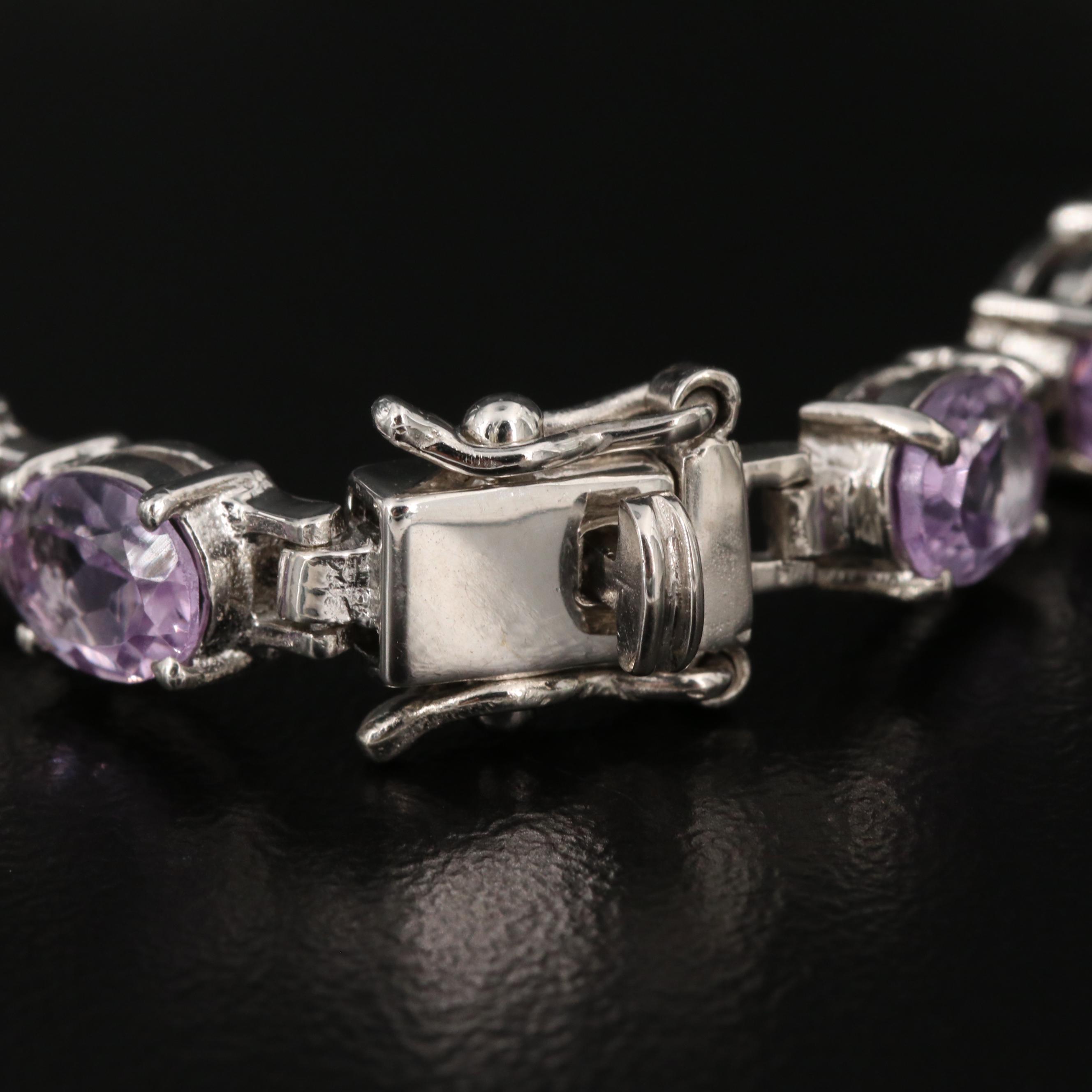 Sterling Amethyst Bracelet