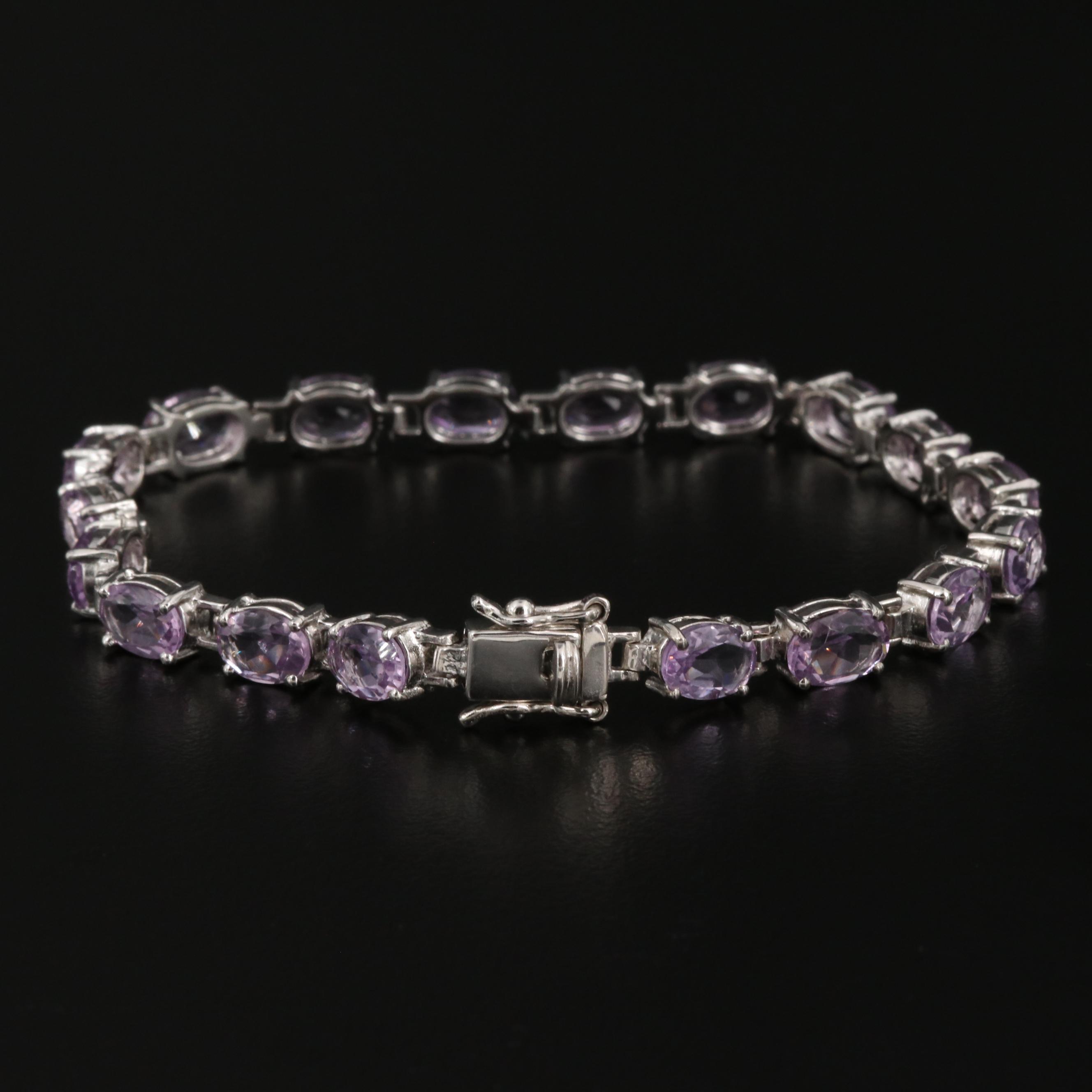 Sterling Amethyst Bracelet
