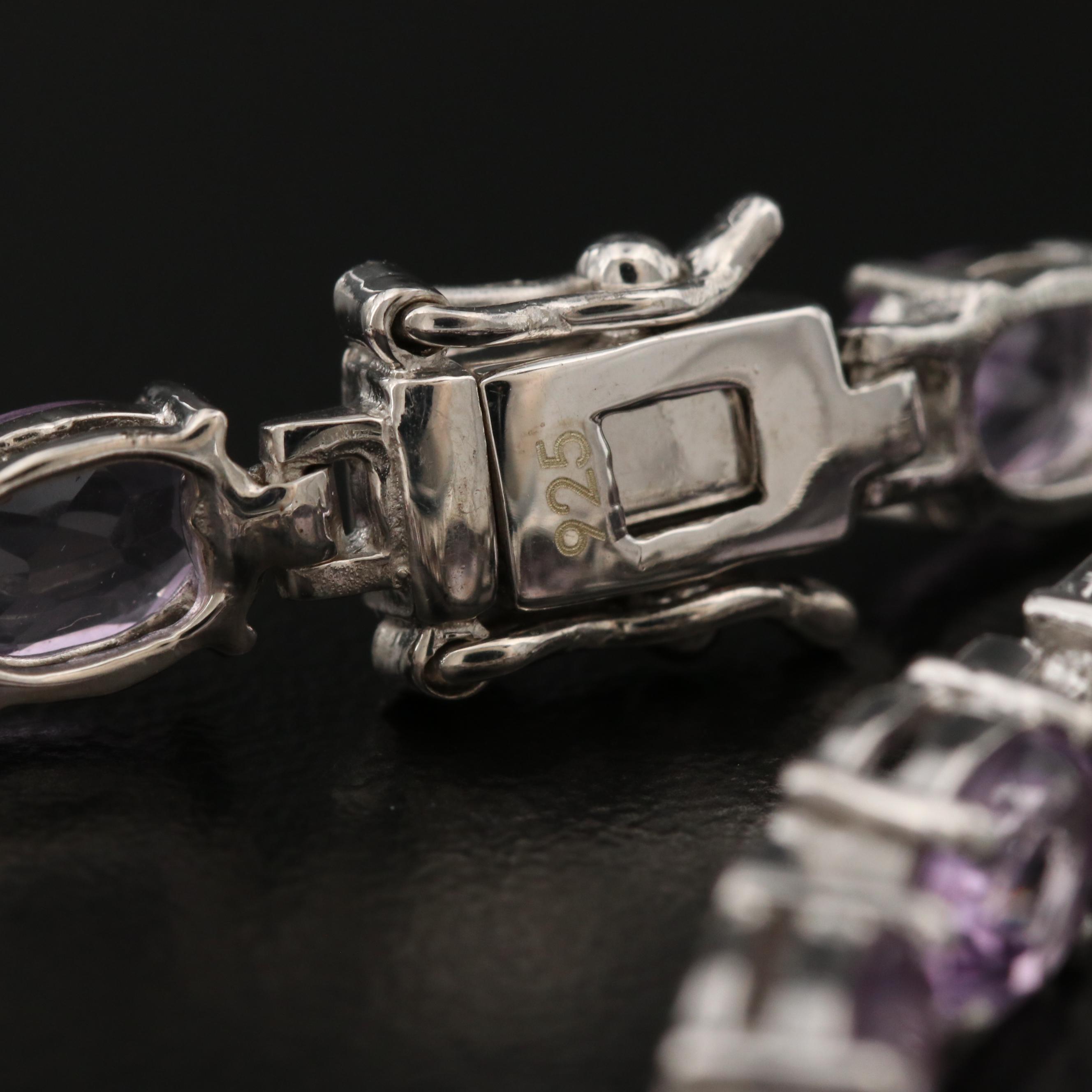 Sterling Amethyst Bracelet