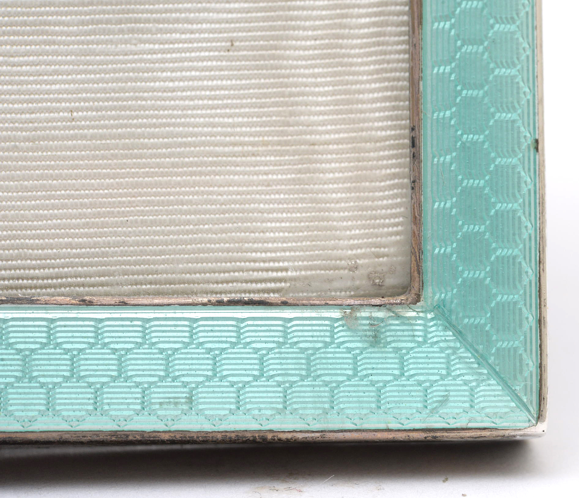 Albert Carter of Birmingham Enameled Sterling Silver Picture Frame, 1928