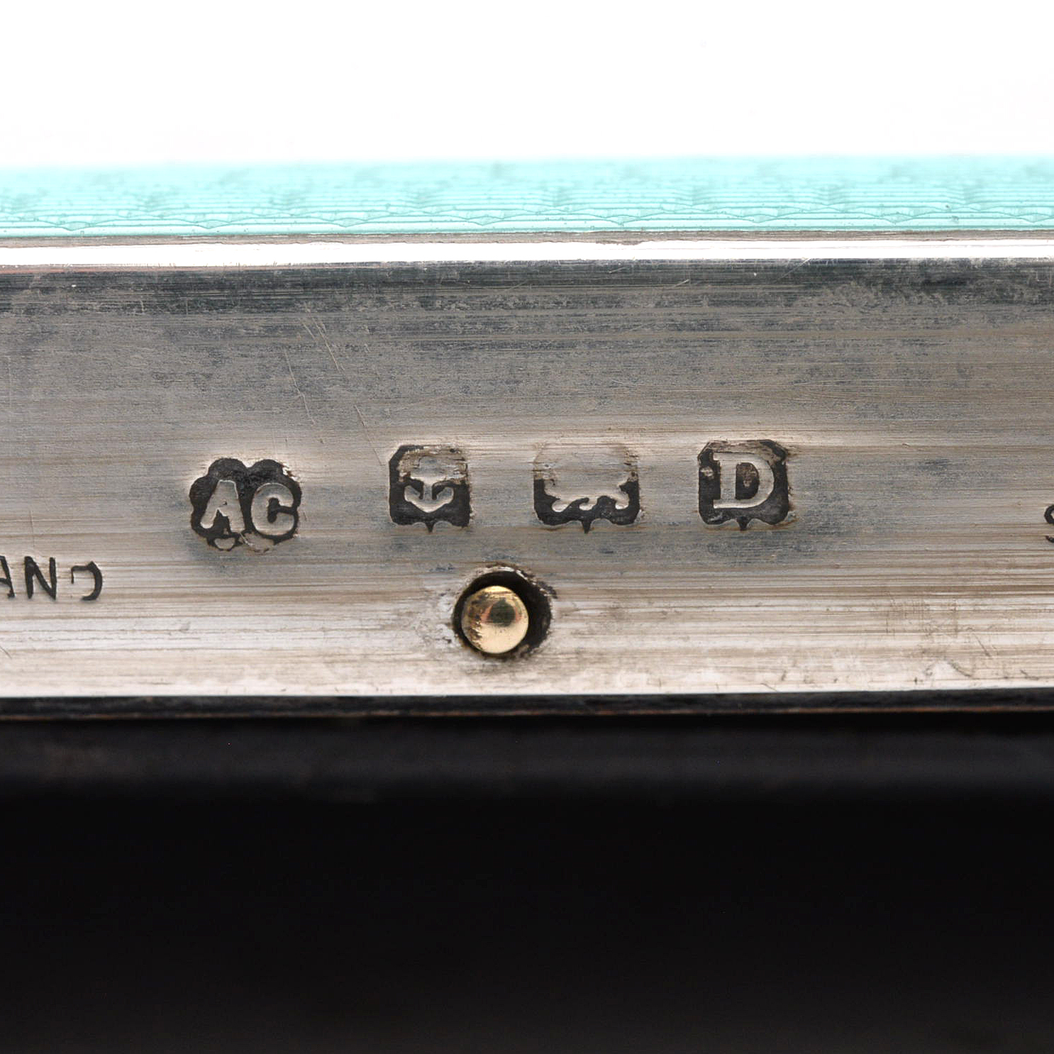 Albert Carter of Birmingham Enameled Sterling Silver Picture Frame, 1928