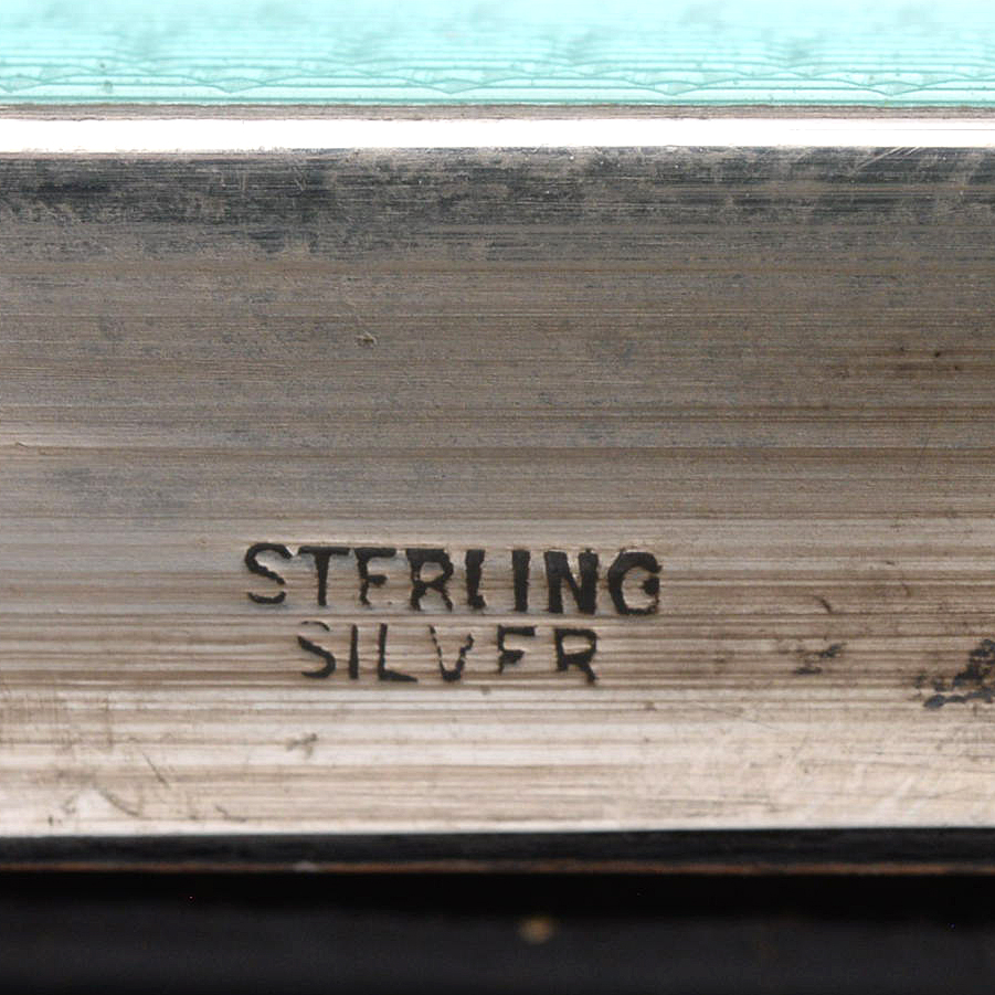 Albert Carter of Birmingham Enameled Sterling Silver Picture Frame, 1928