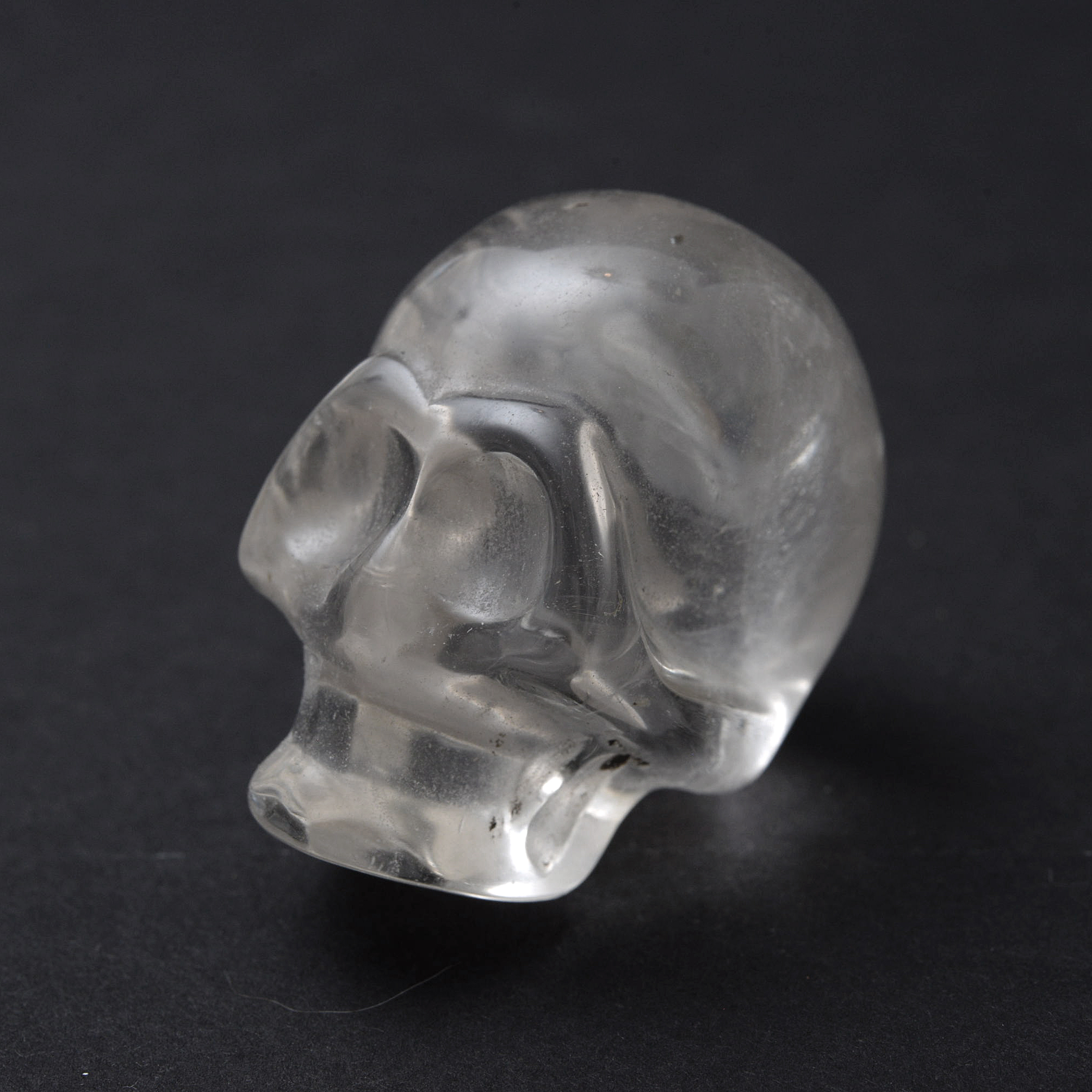Three Crystal Skull Figurines