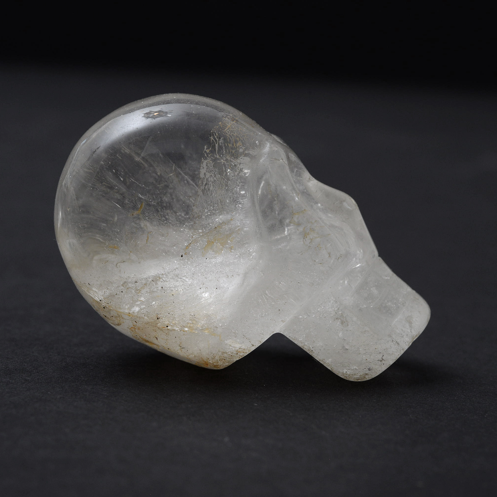 Three Crystal Skull Figurines