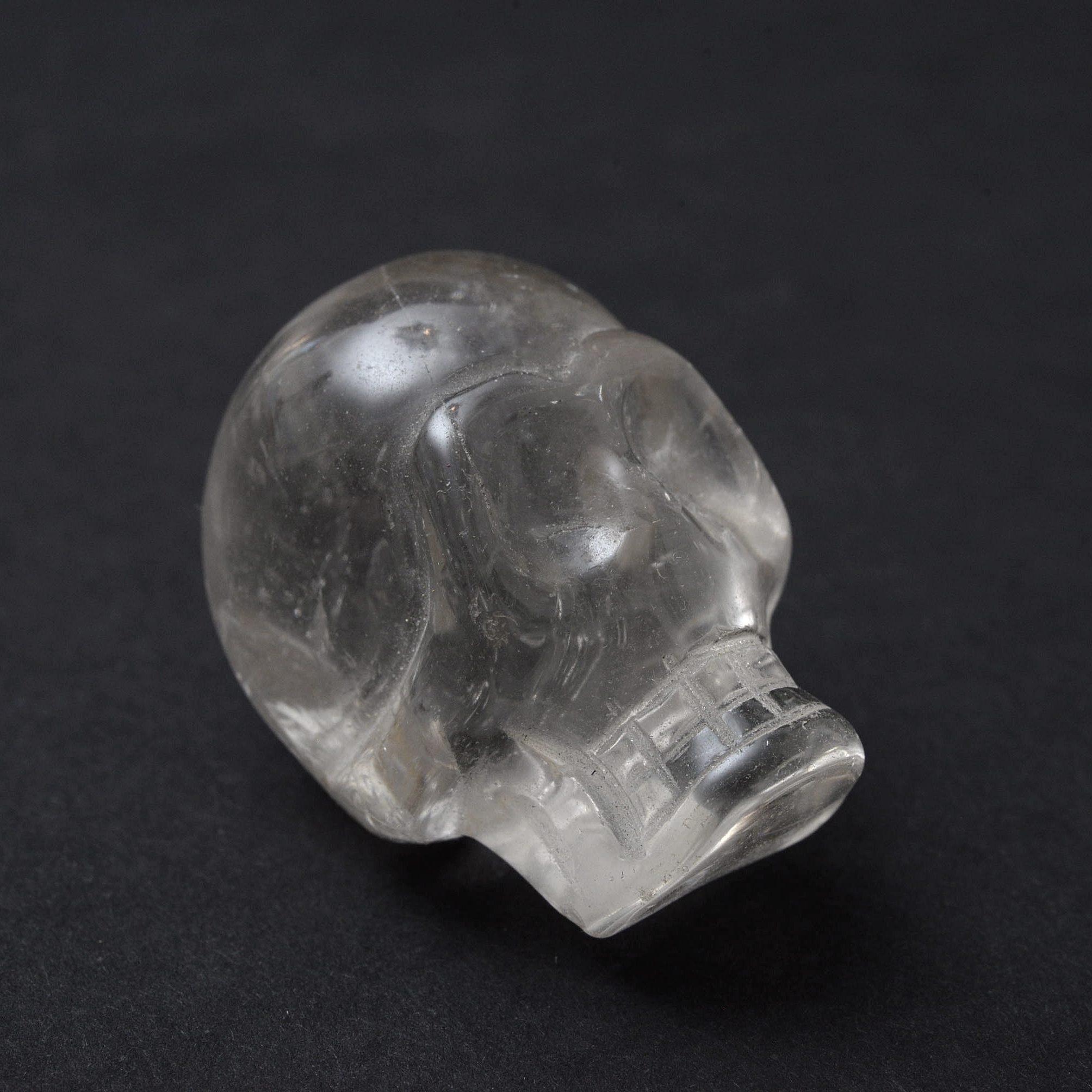 Three Crystal Skull Figurines