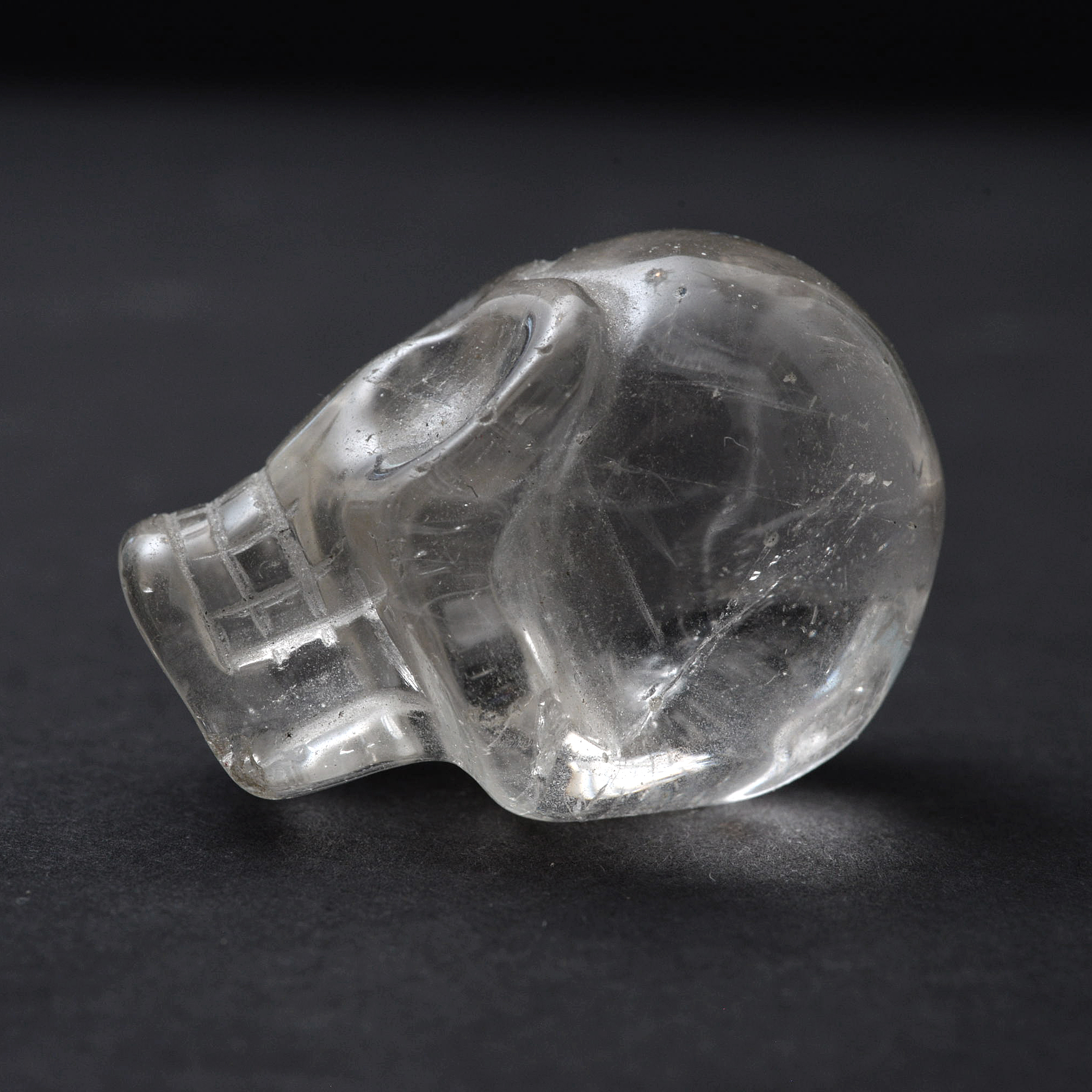 Three Crystal Skull Figurines