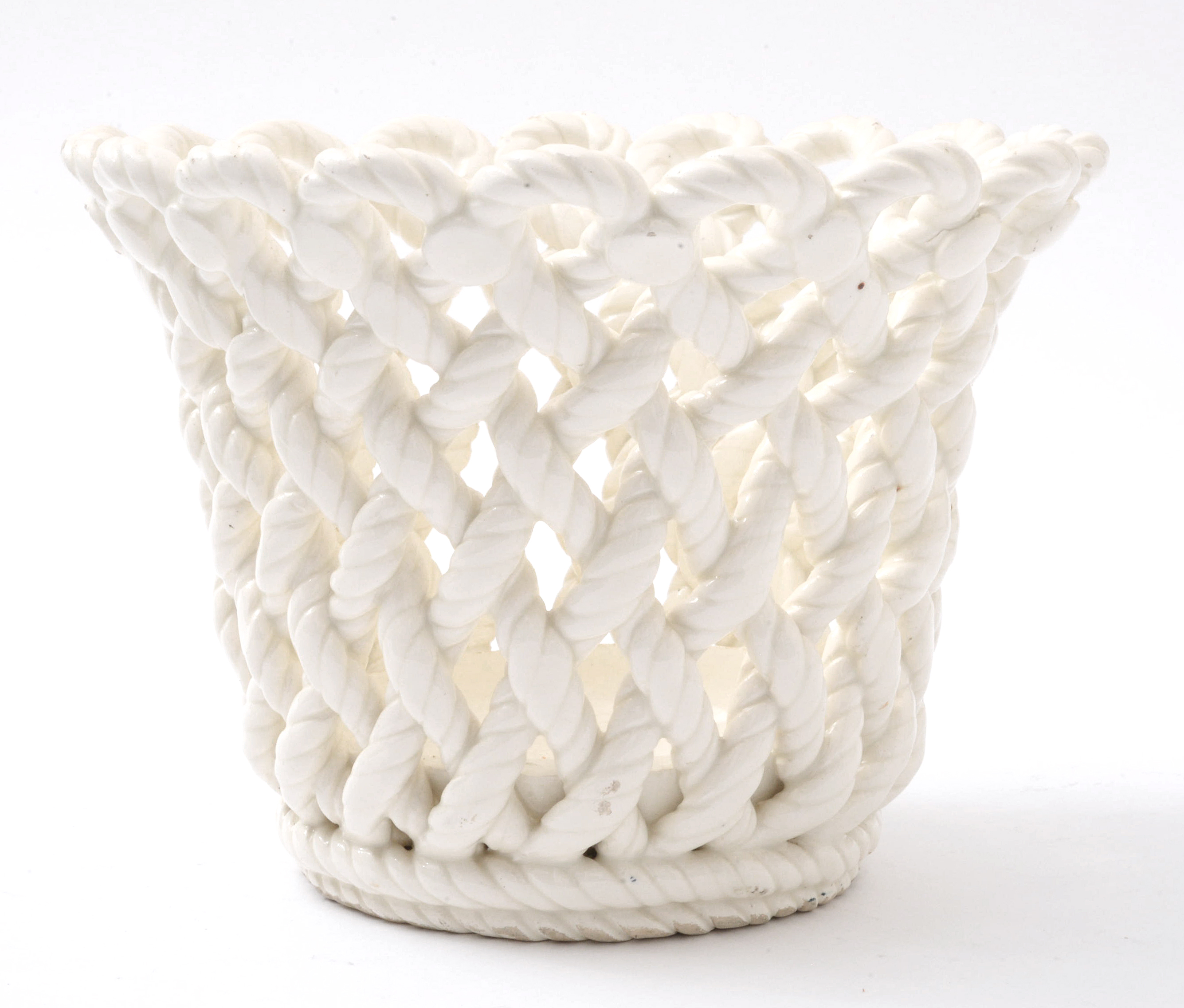 Ceramic Rope Basket Cachepots