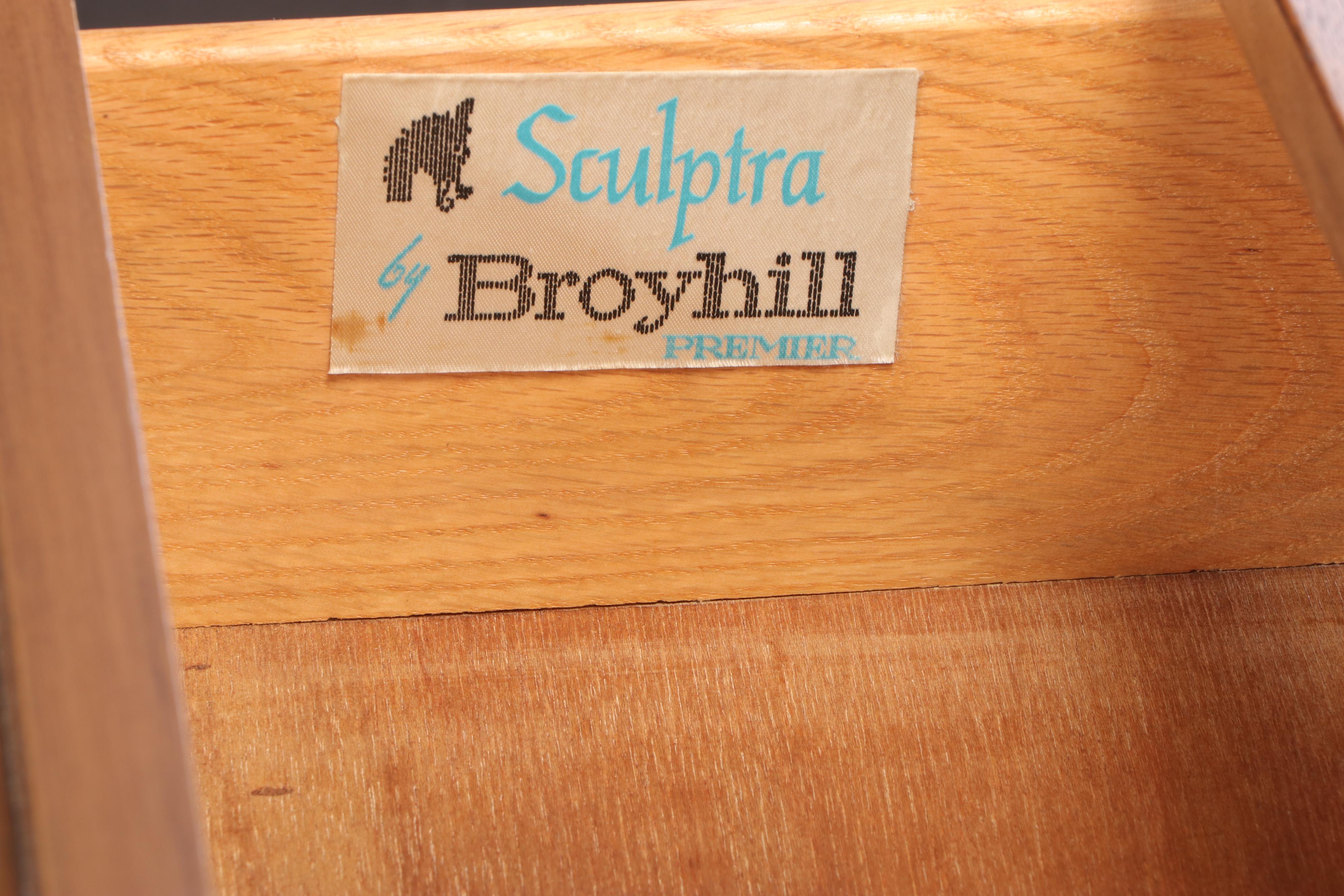 Broyhill Premier Mid Century Modern Walnut "Sculptra" Dresser