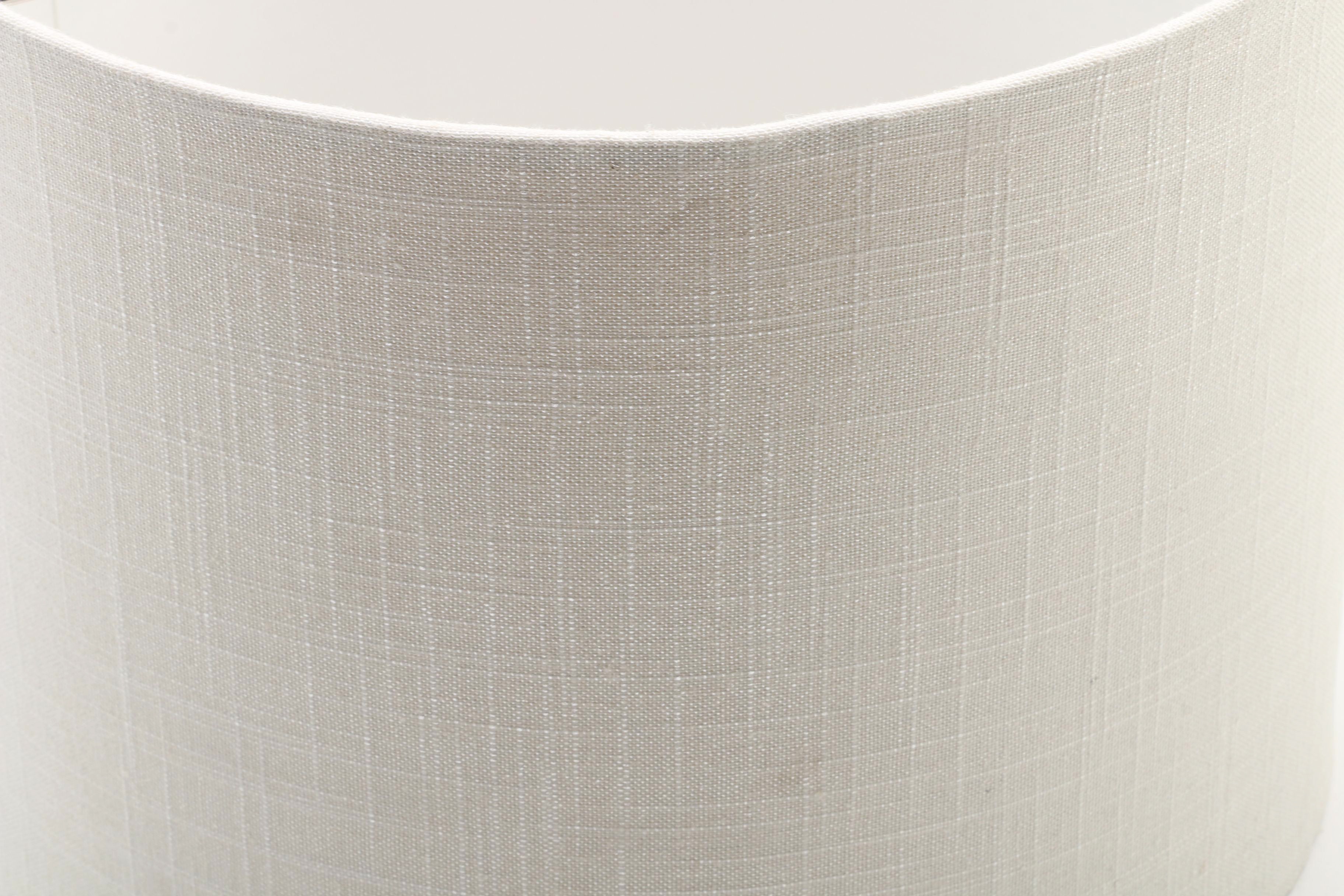 Pier 1 "Hayworth" Mirrored Table Lamp with Fabric Shade