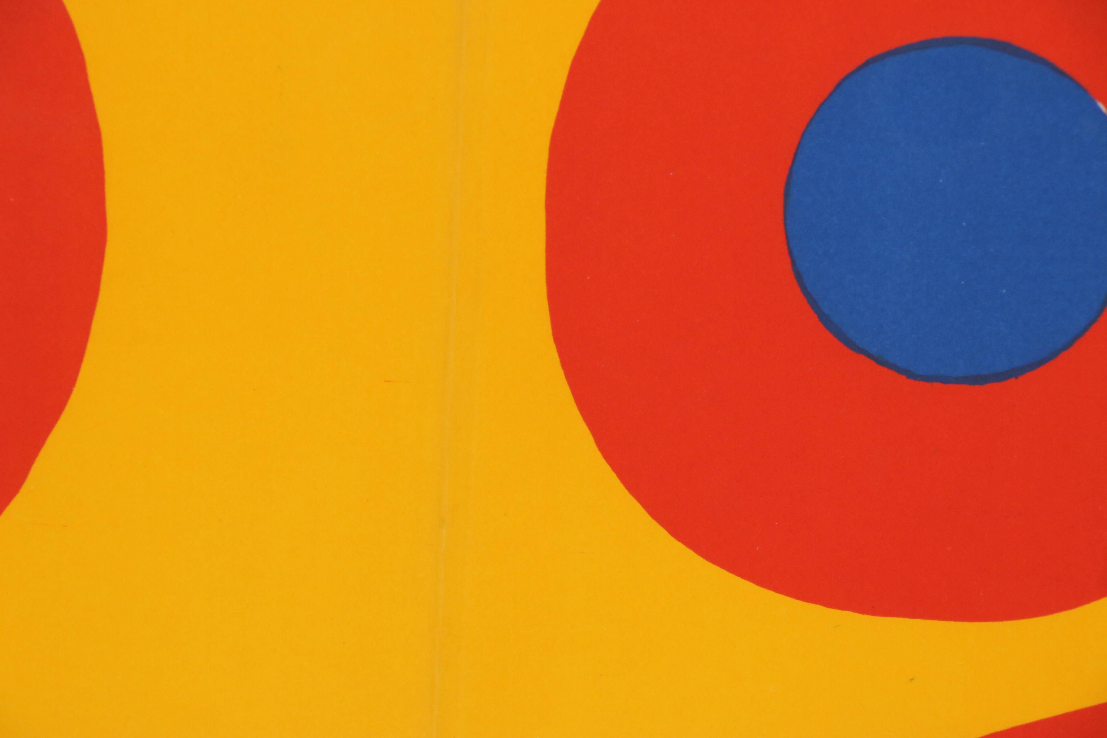 Alexander Calder Lithograph Cover for "Derrière le Miroir", 1973