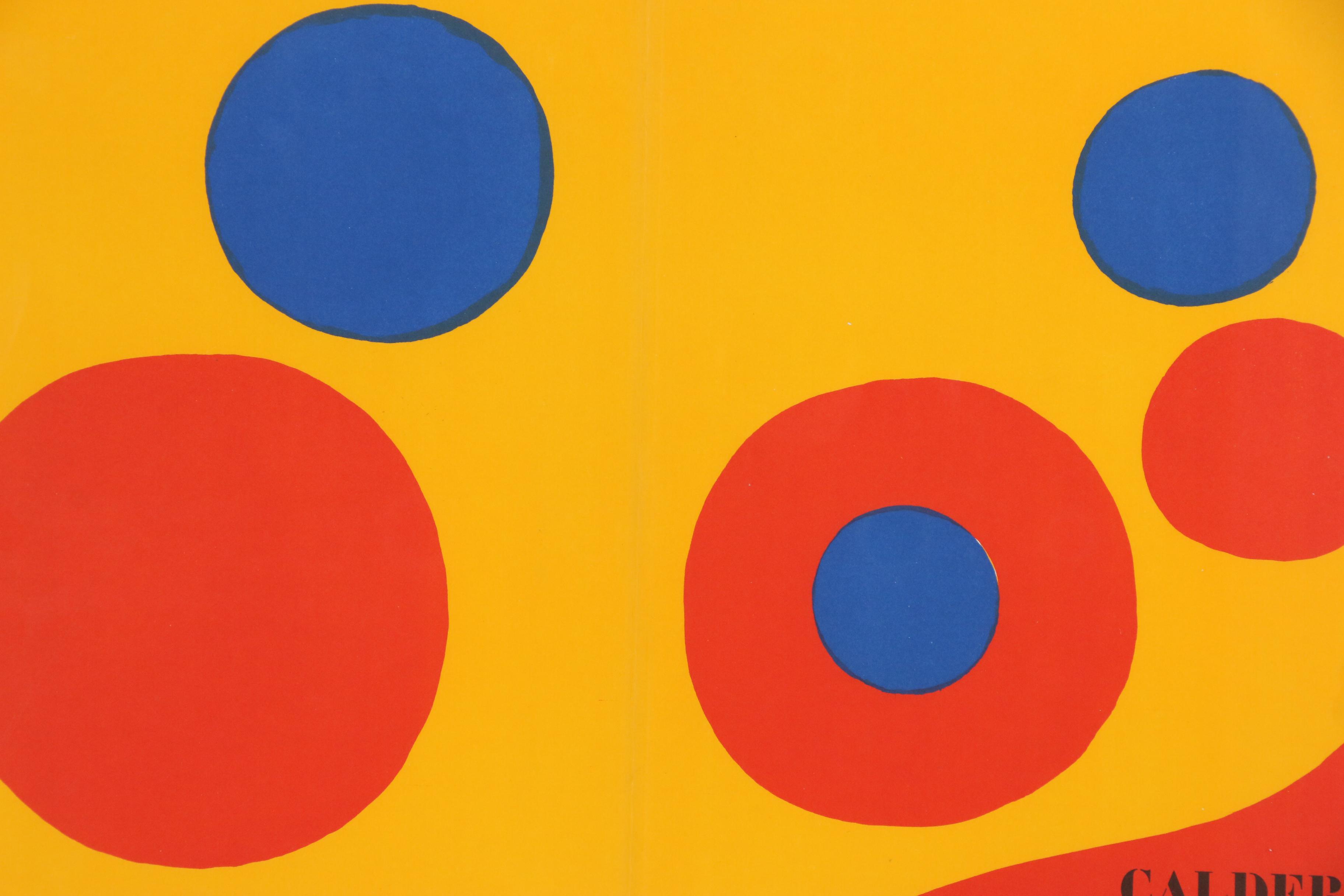 Alexander Calder Lithograph Cover for "Derrière le Miroir", 1973