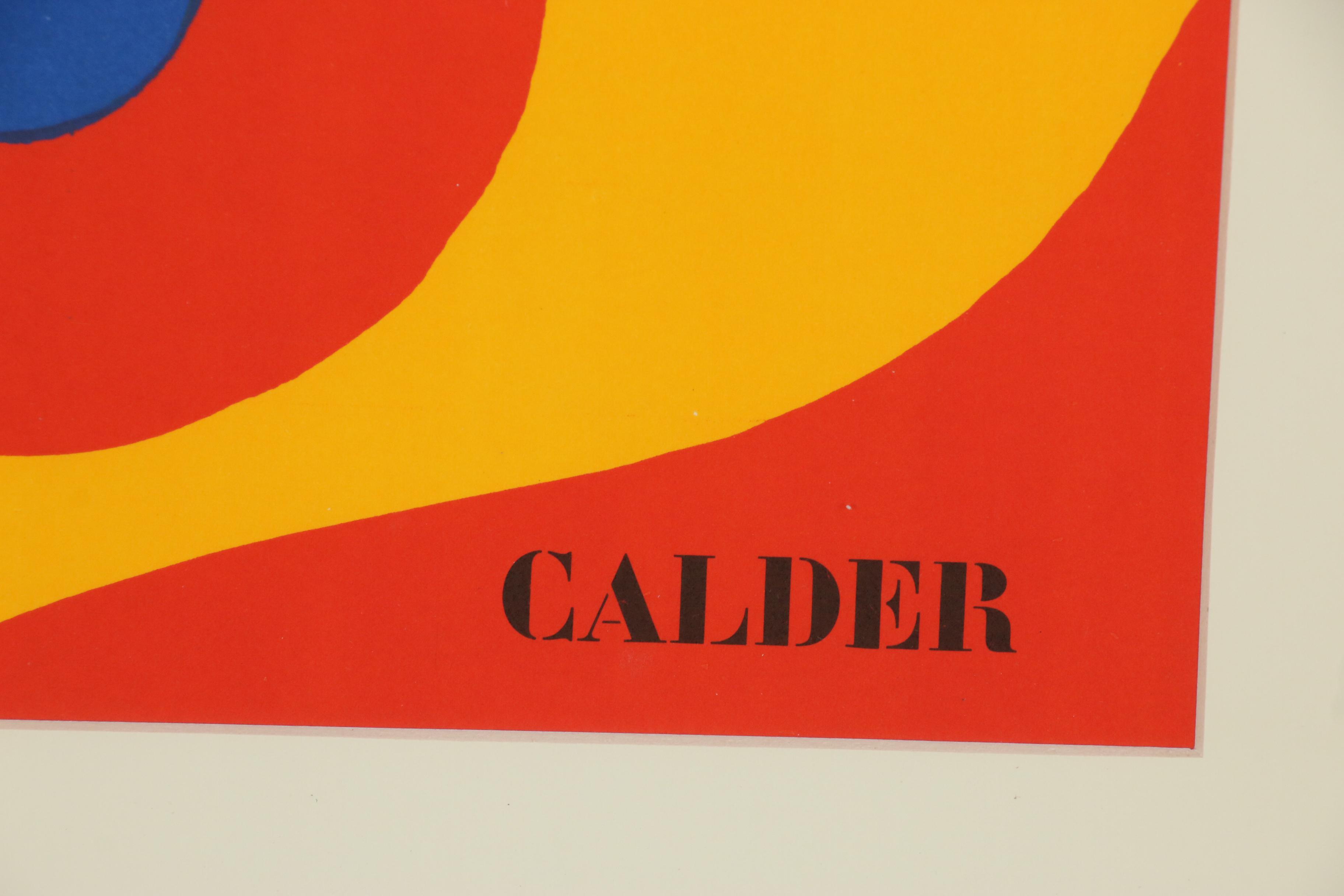 Alexander Calder Lithograph Cover for "Derrière le Miroir", 1973