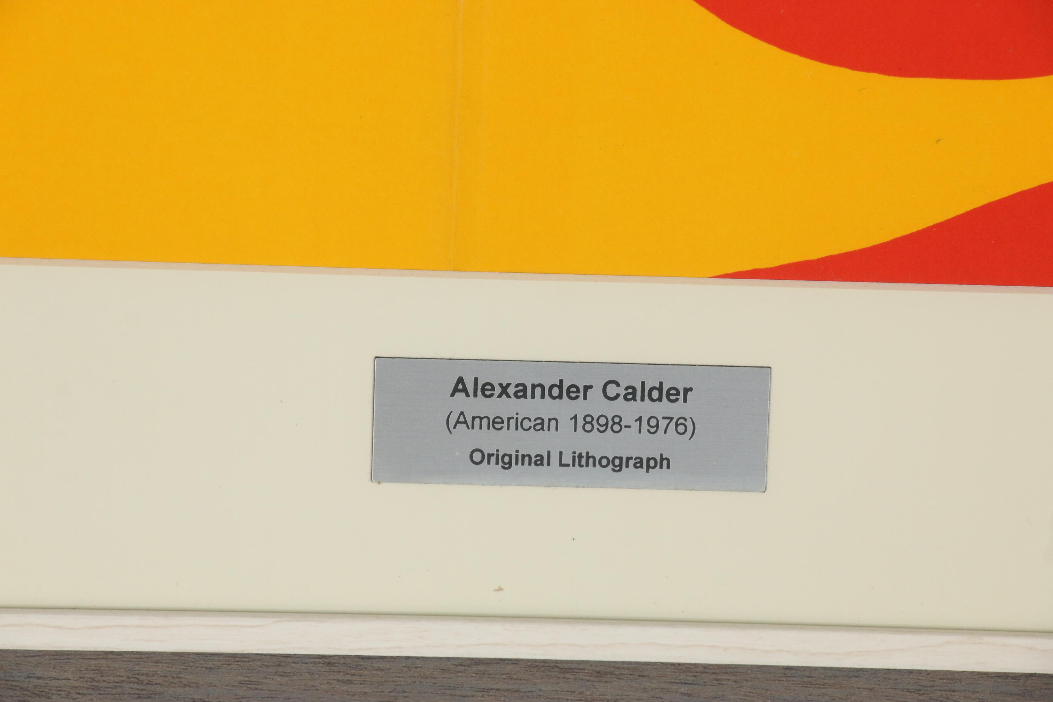 Alexander Calder Lithograph Cover for "Derrière le Miroir", 1973