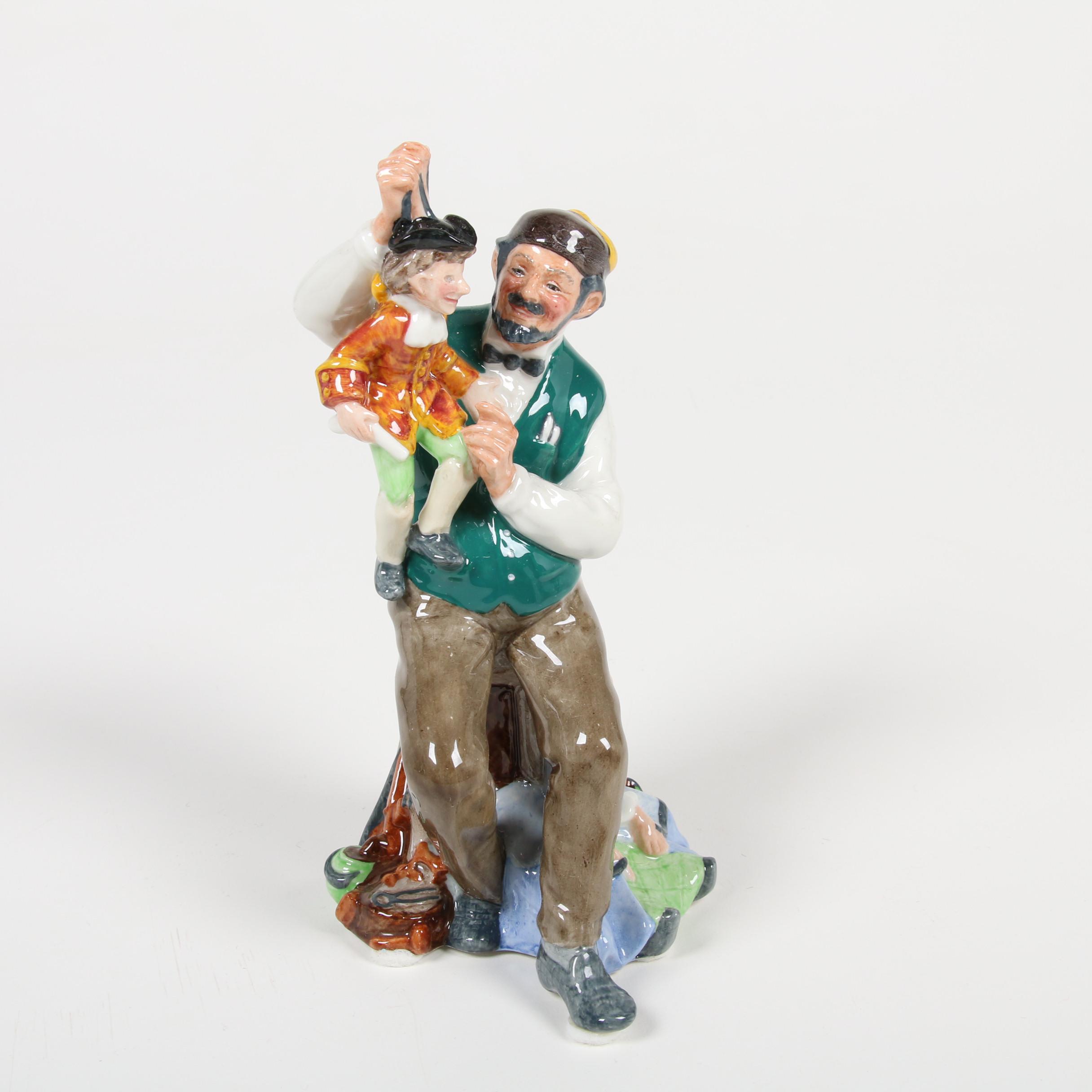 Royal Doulton Signed "Santa Claus" and Other Porcelain Figurines