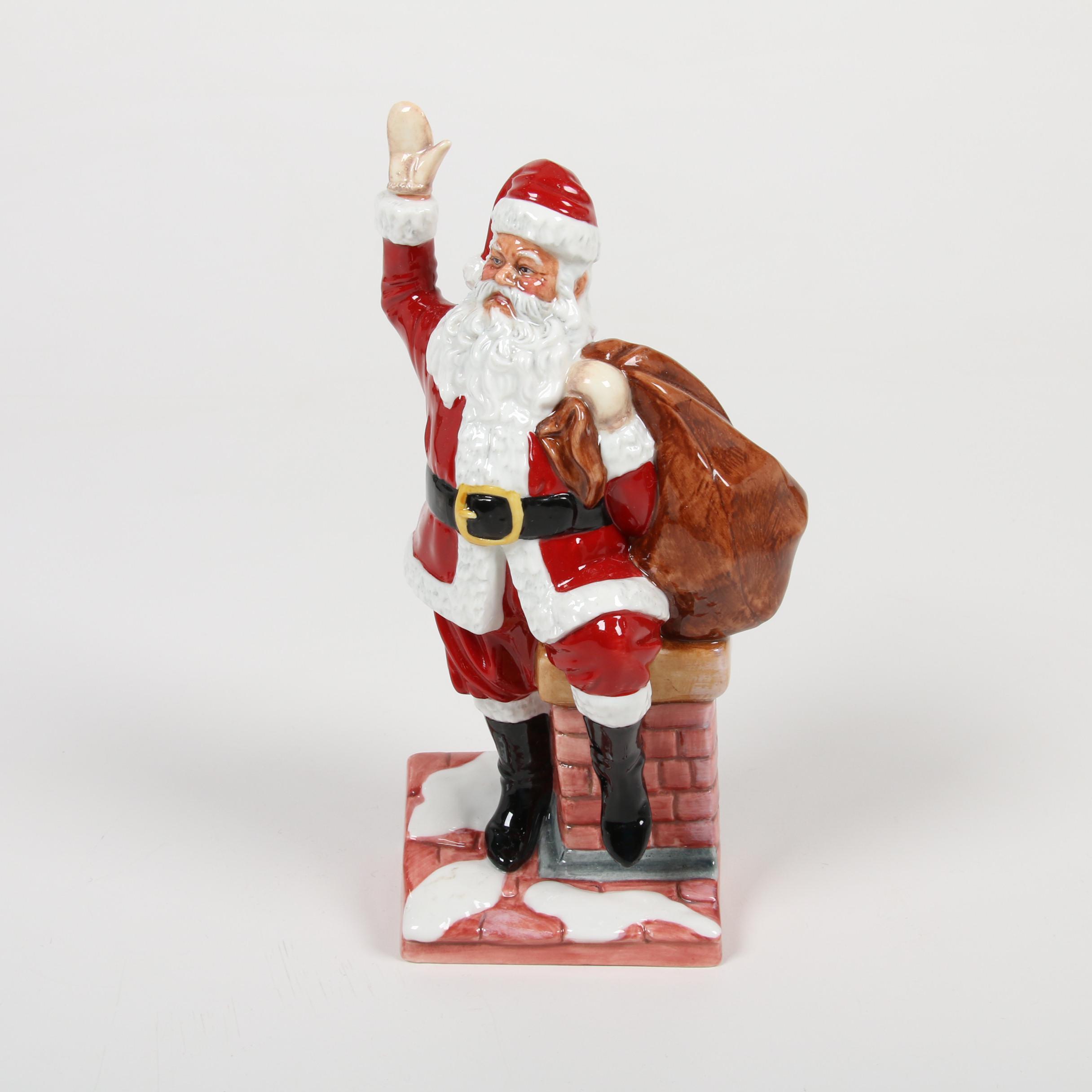 Royal Doulton Signed "Santa Claus" and Other Porcelain Figurines